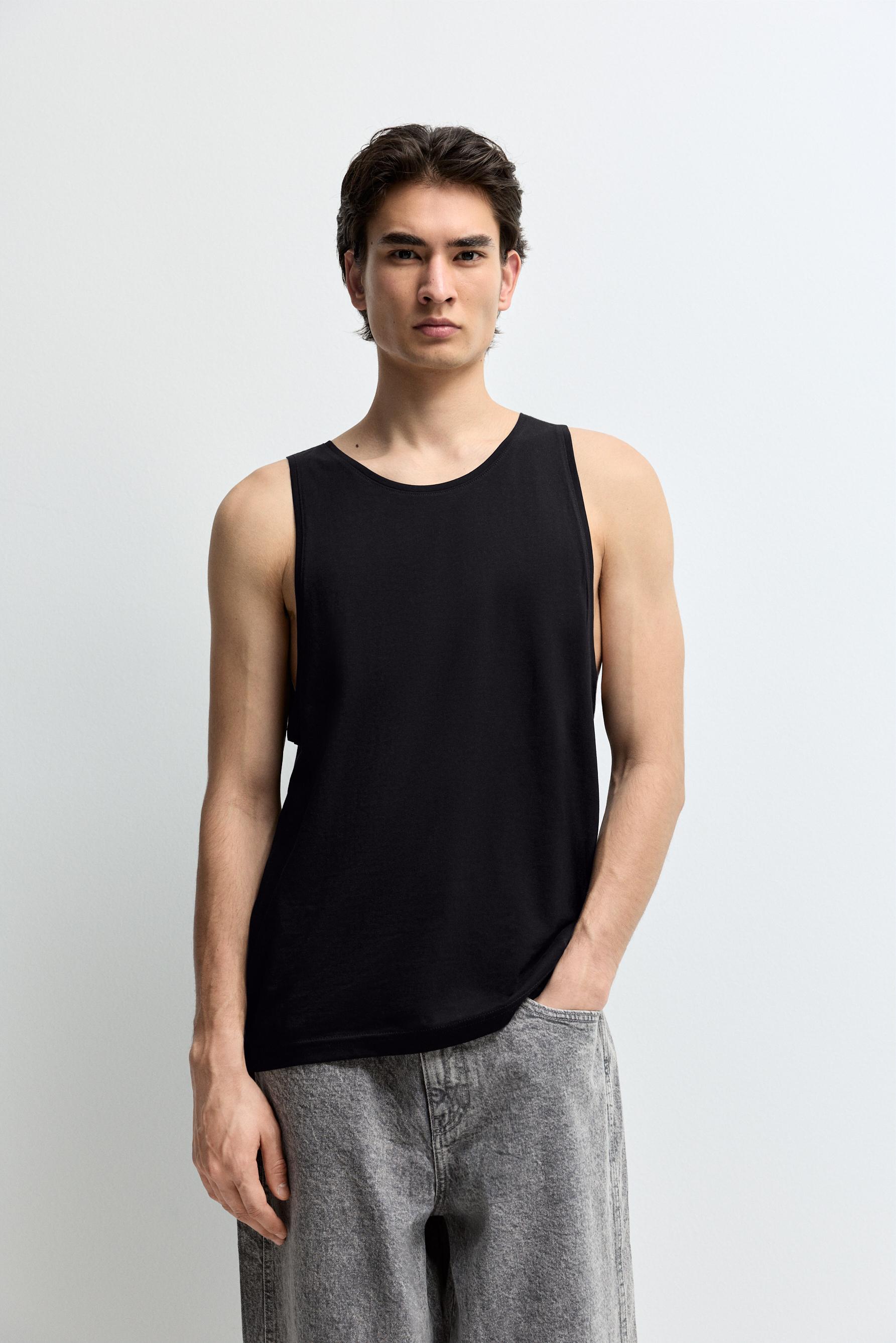 Basic tank top — BLACK
