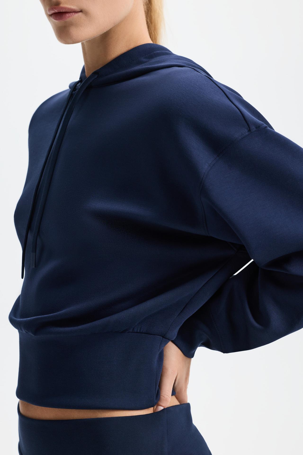 Fluid hoodie — DARK BLUE