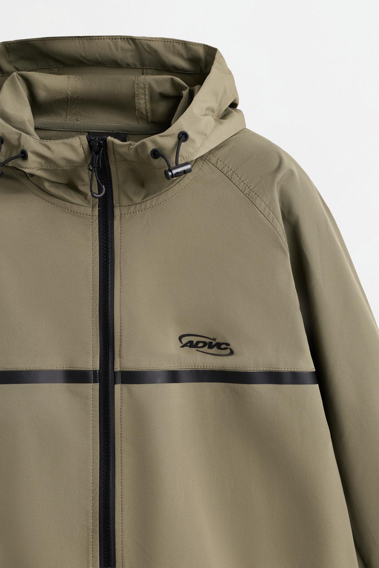 Windbreaker with pockets — DARK KHAKI
