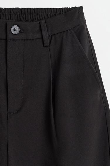 Wide-leg tailored trousers — BLACK 7