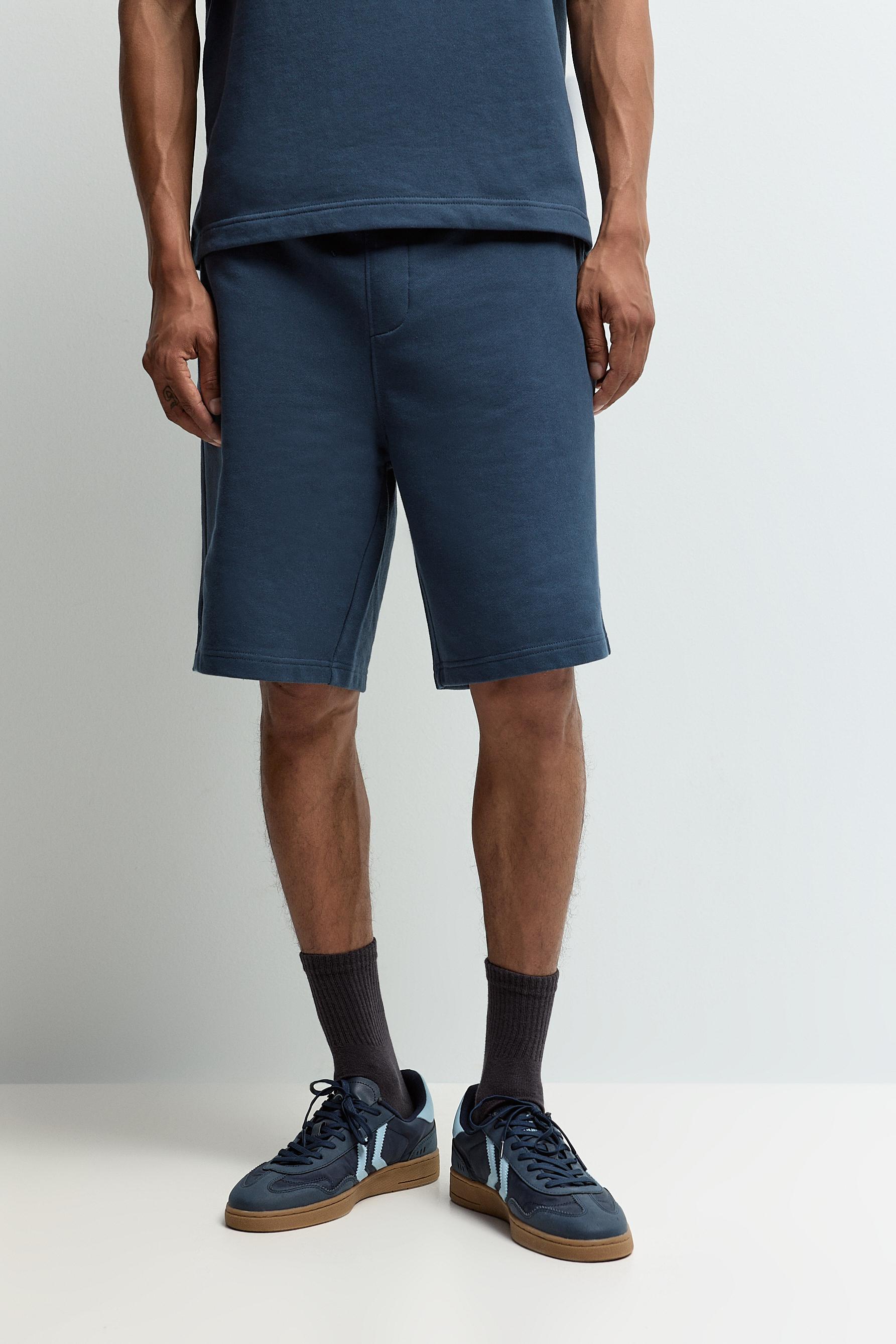 Tracksuit Bermuda shorts — DARK BLUE