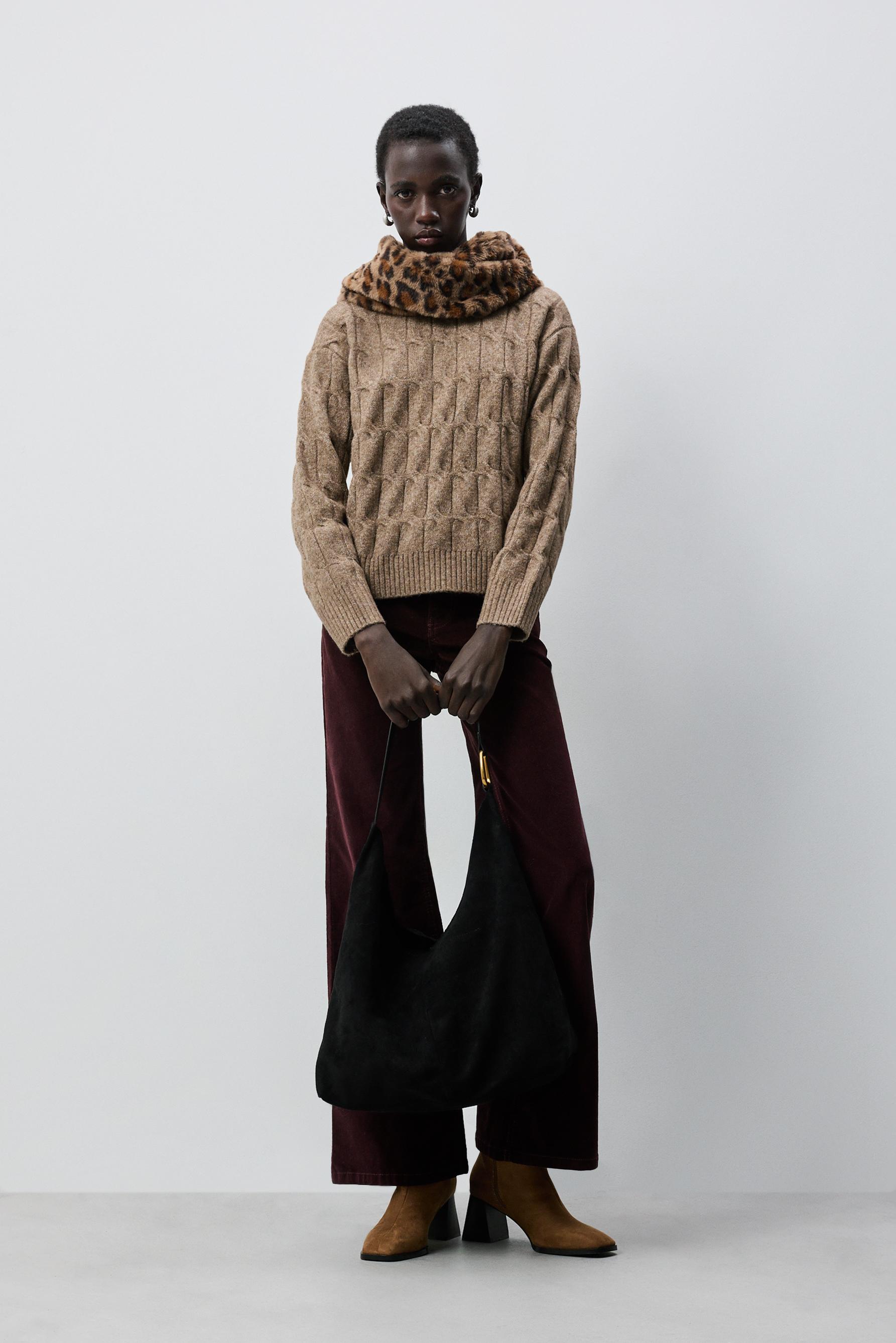 Cable-knit sweater - Sweaters | Cardigans - CLOTHING - Woman