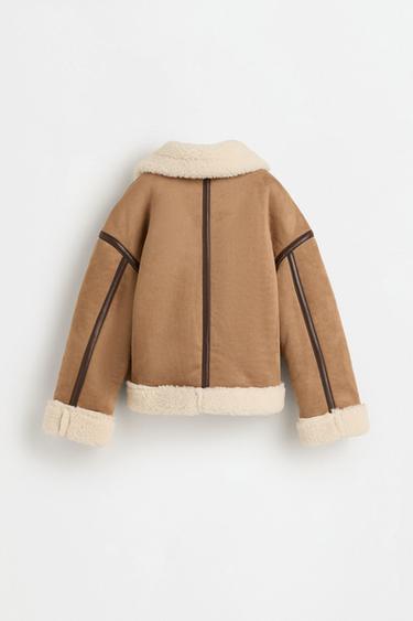Double-faced jacket — PALE BROWN 2