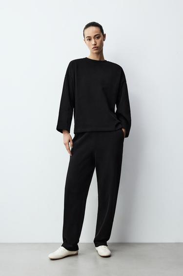 Loungewear sweatshirt — BLACK 3