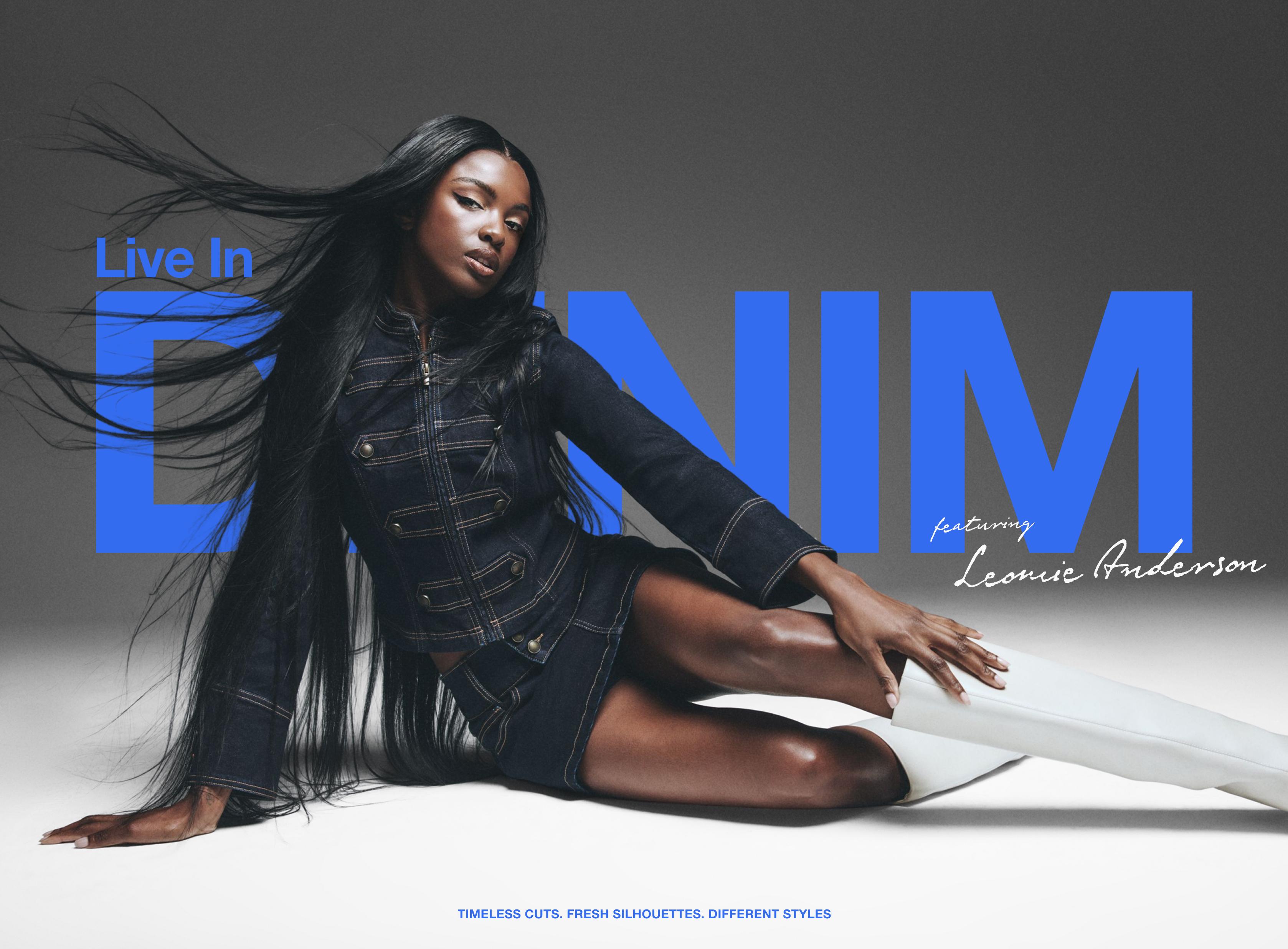 Denim skort — INDIGO