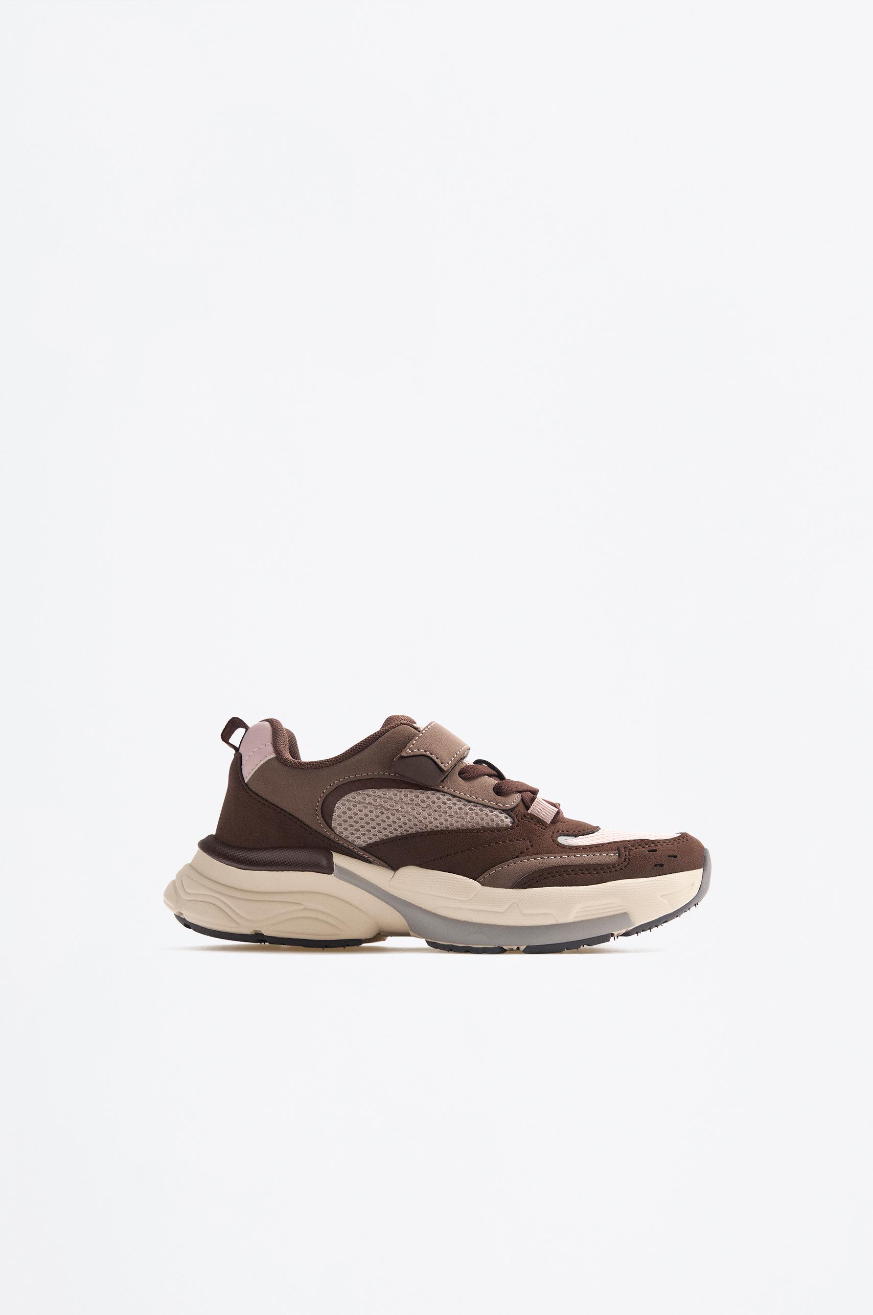 Multi-piece trainers — BROWN