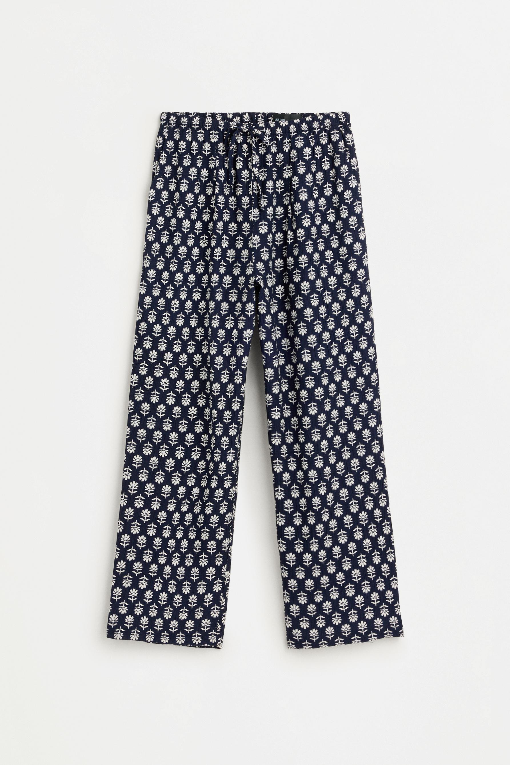 Textured jogging trousers — NAVY BLUE