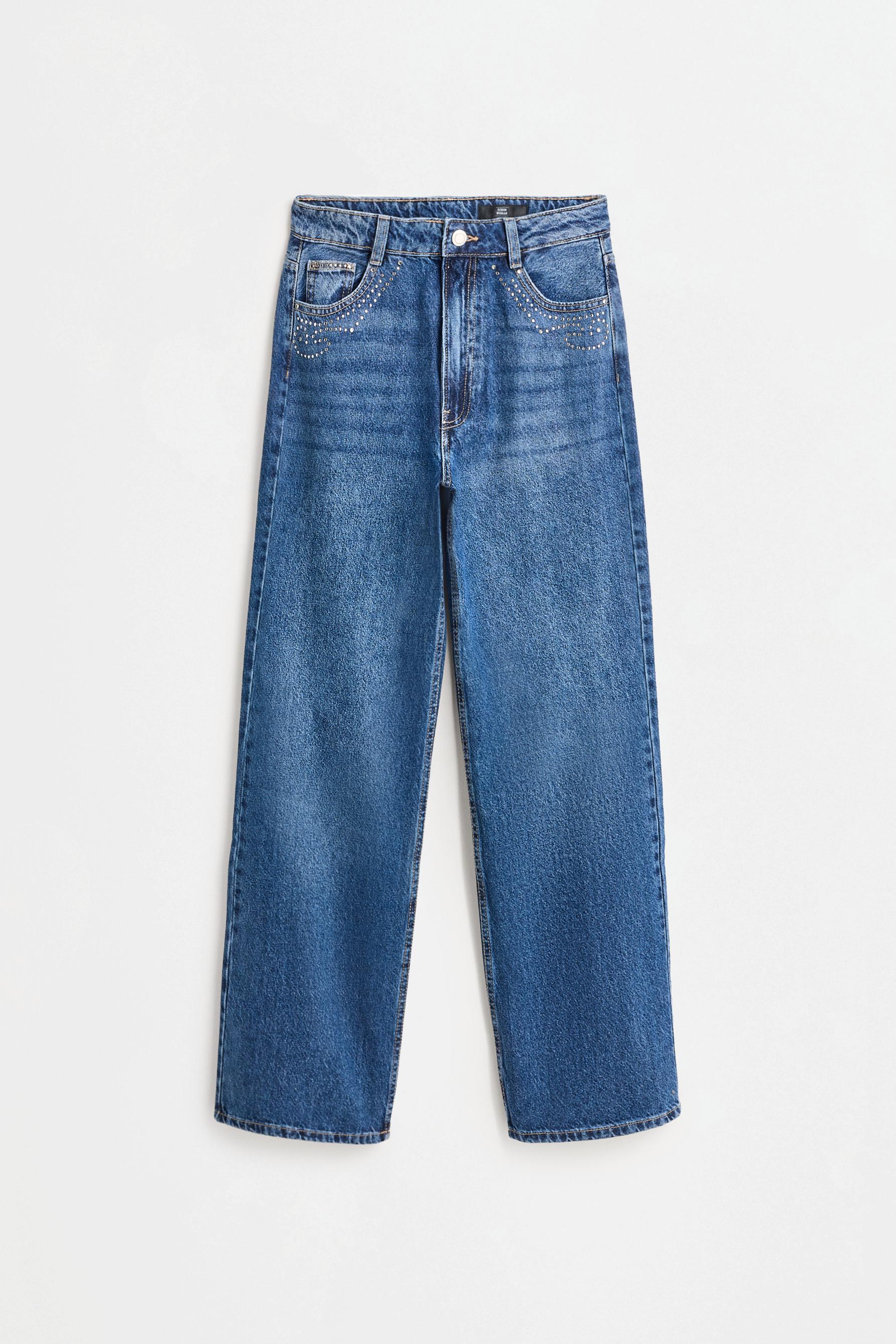 Jeans full length tachas