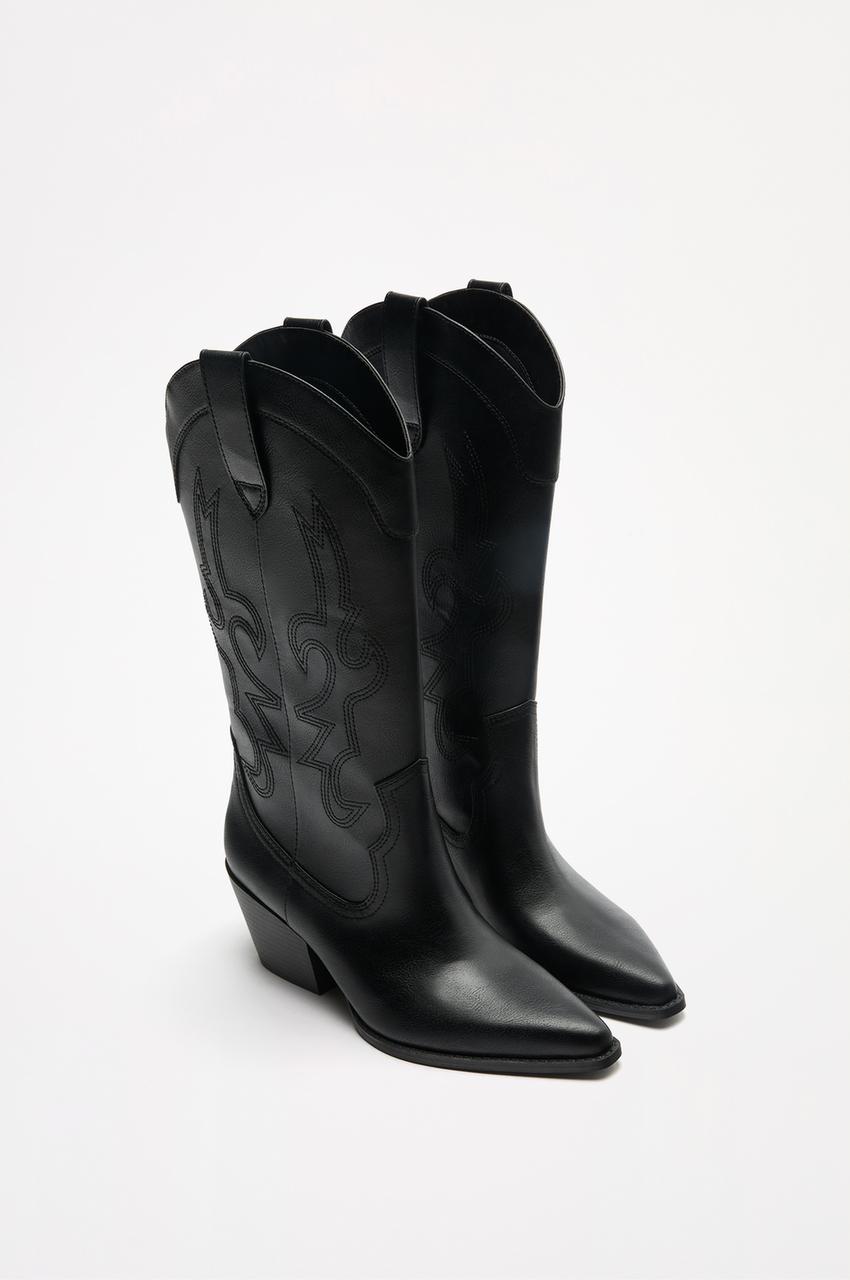 Botines Piel Botines Lefties Mujer 2021 Botas Altas Negras Lefties