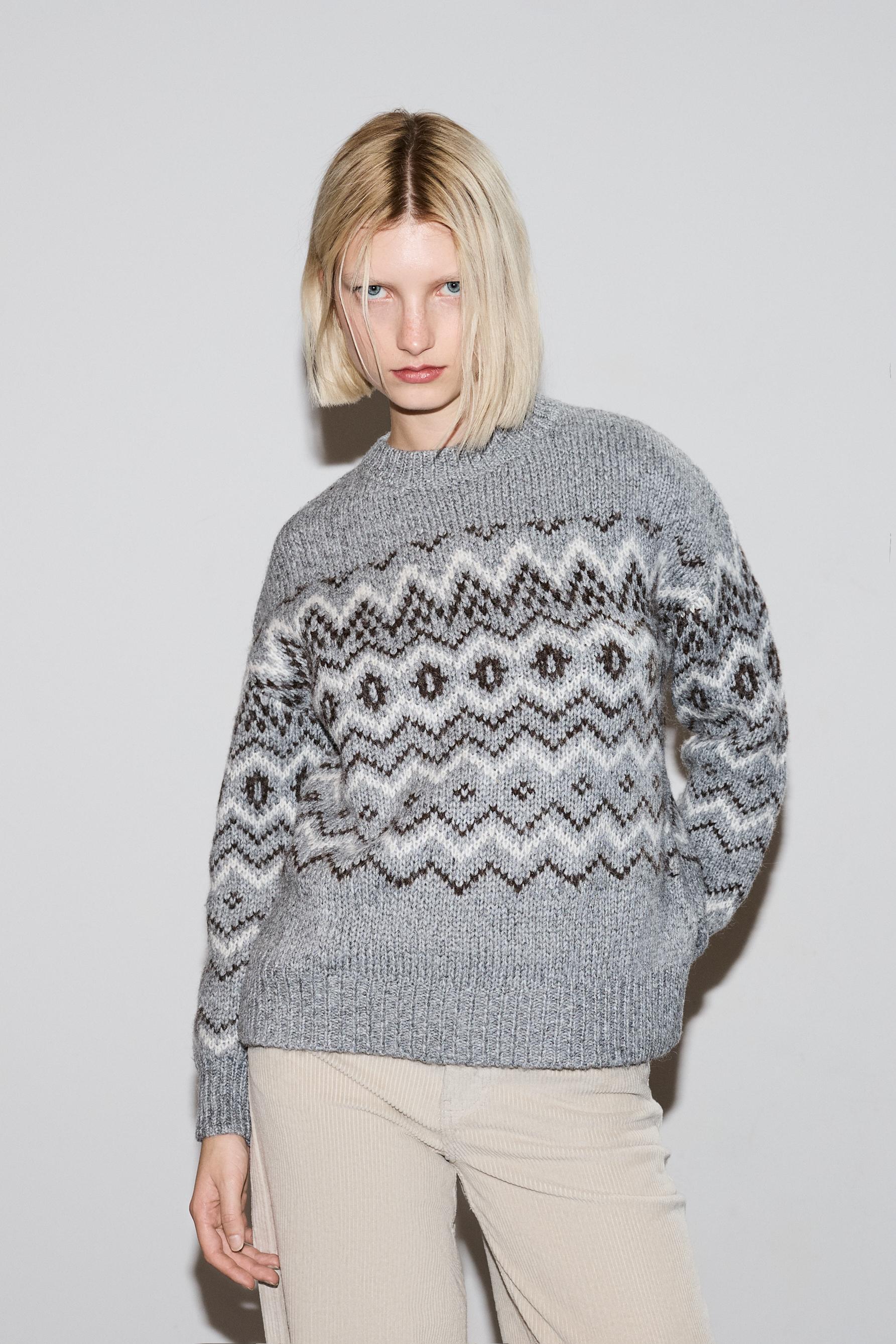 Jersey oversize  jacquard