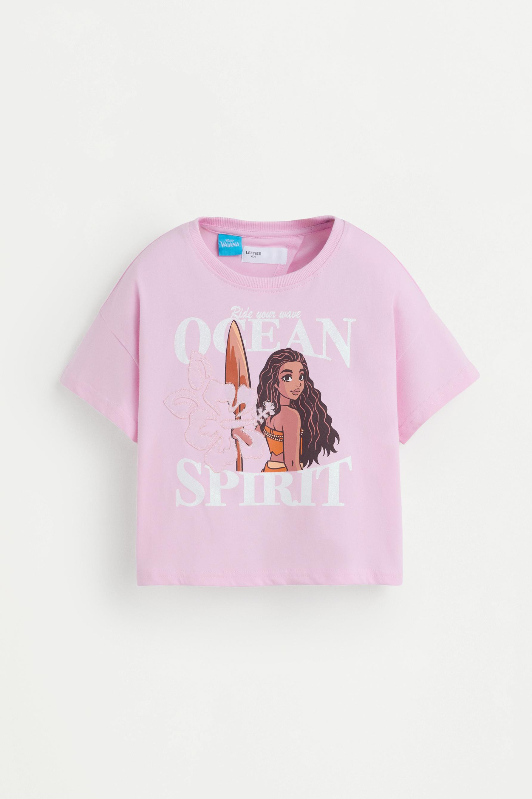 Vaiana ©Disney glitter T-shirt — PINK