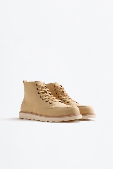 Lace-up boot — BEIGE 2