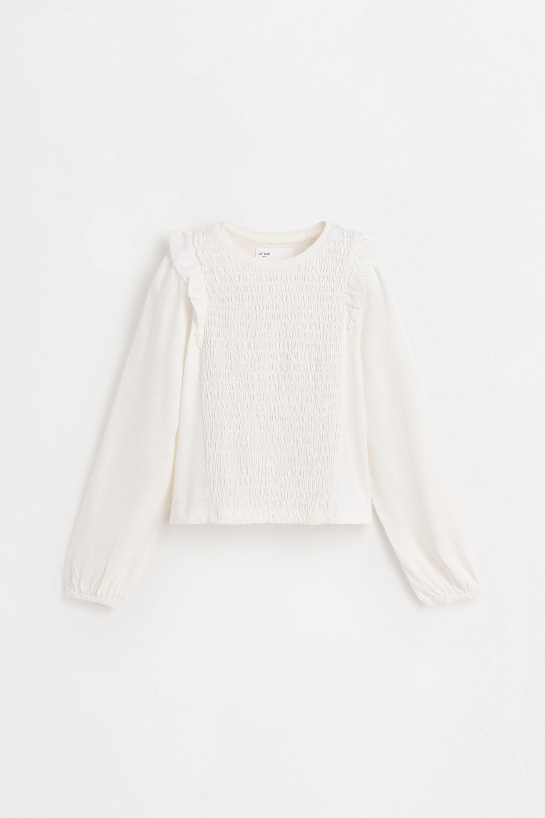 Smocked T-shirt — OFF WHITE