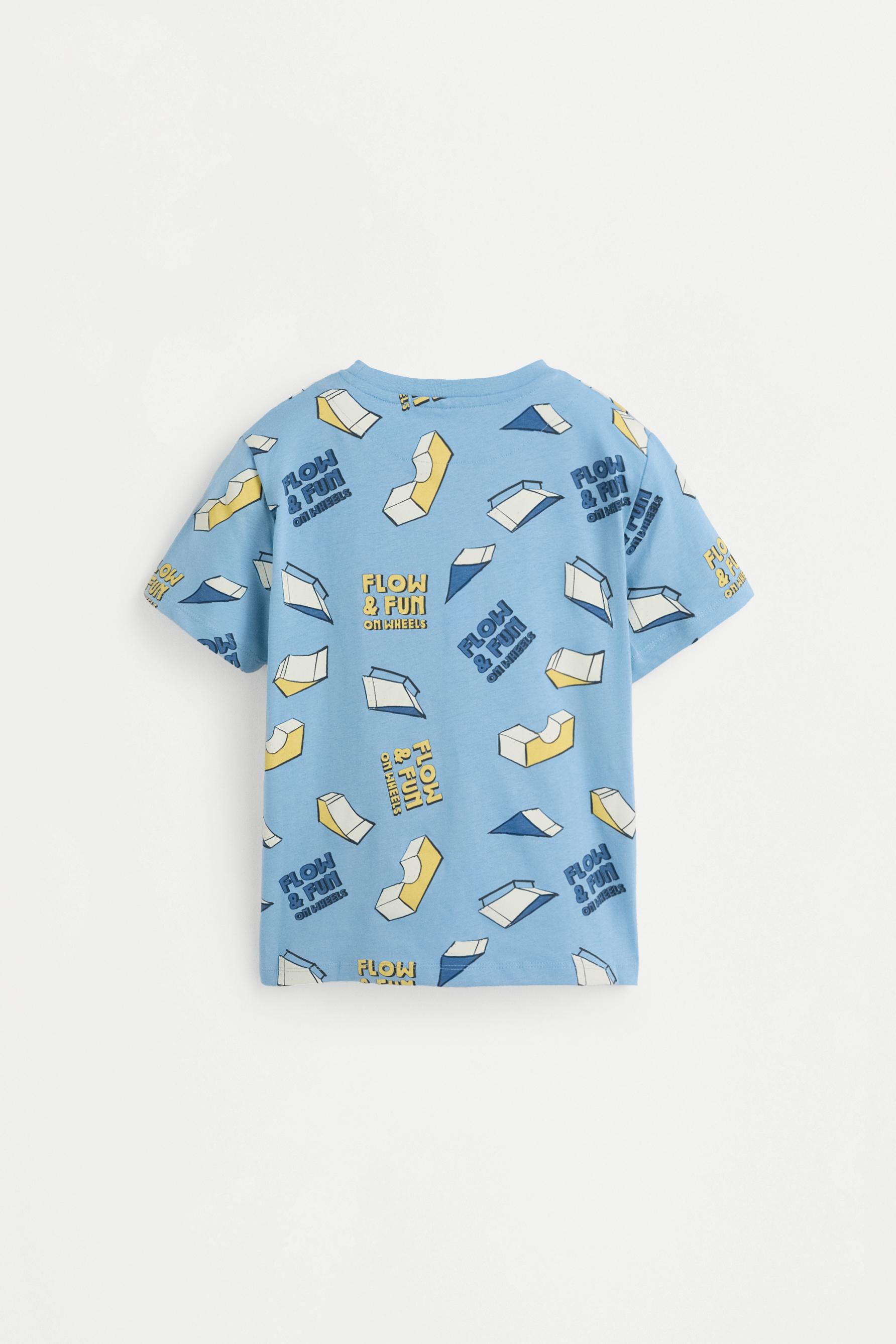 Short printed pyjamas — PALE BLUE