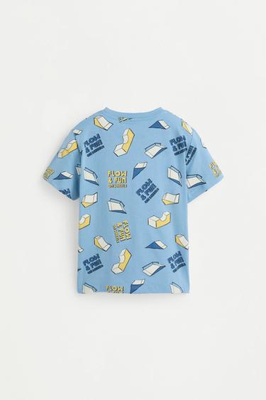 Short printed pyjamas — PALE BLUE 2