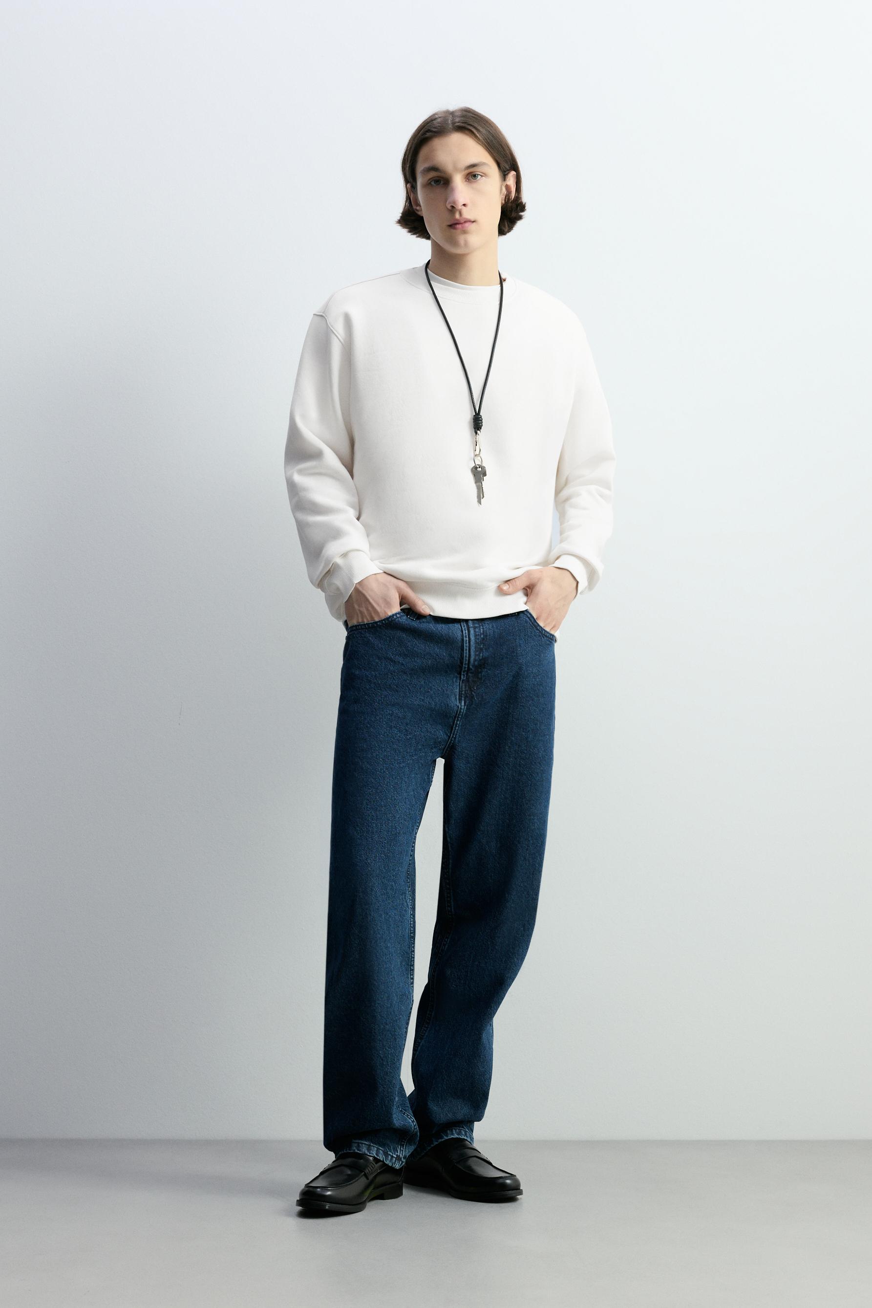 Basic sweatshirt — WHITE