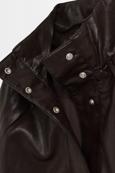 oversize bomber jacket — CHOCOLATE BROWN 7