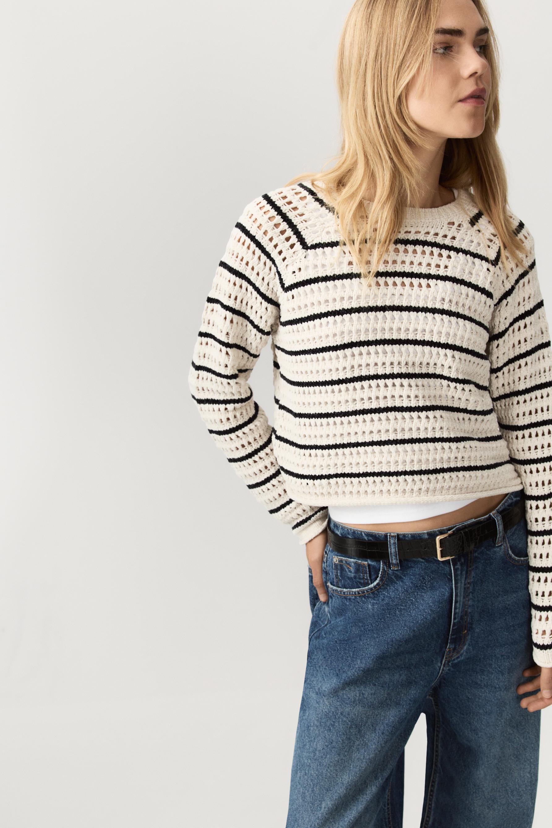 Jersey chenilla calado