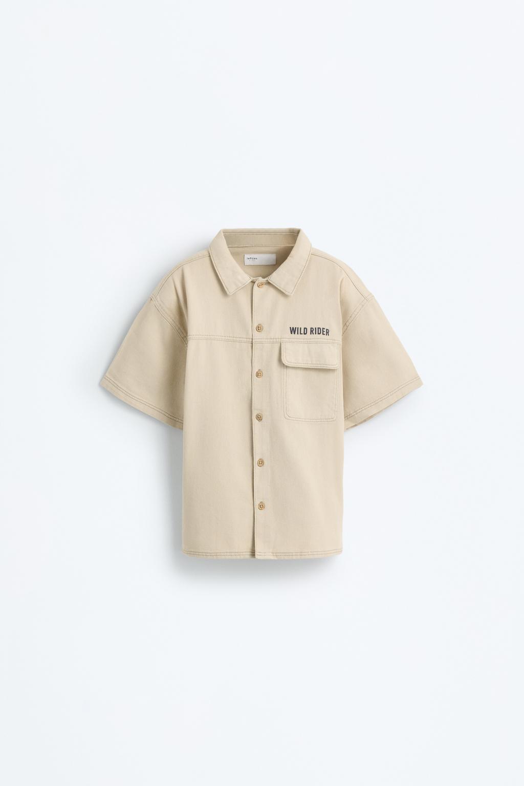 Denim worker shirt