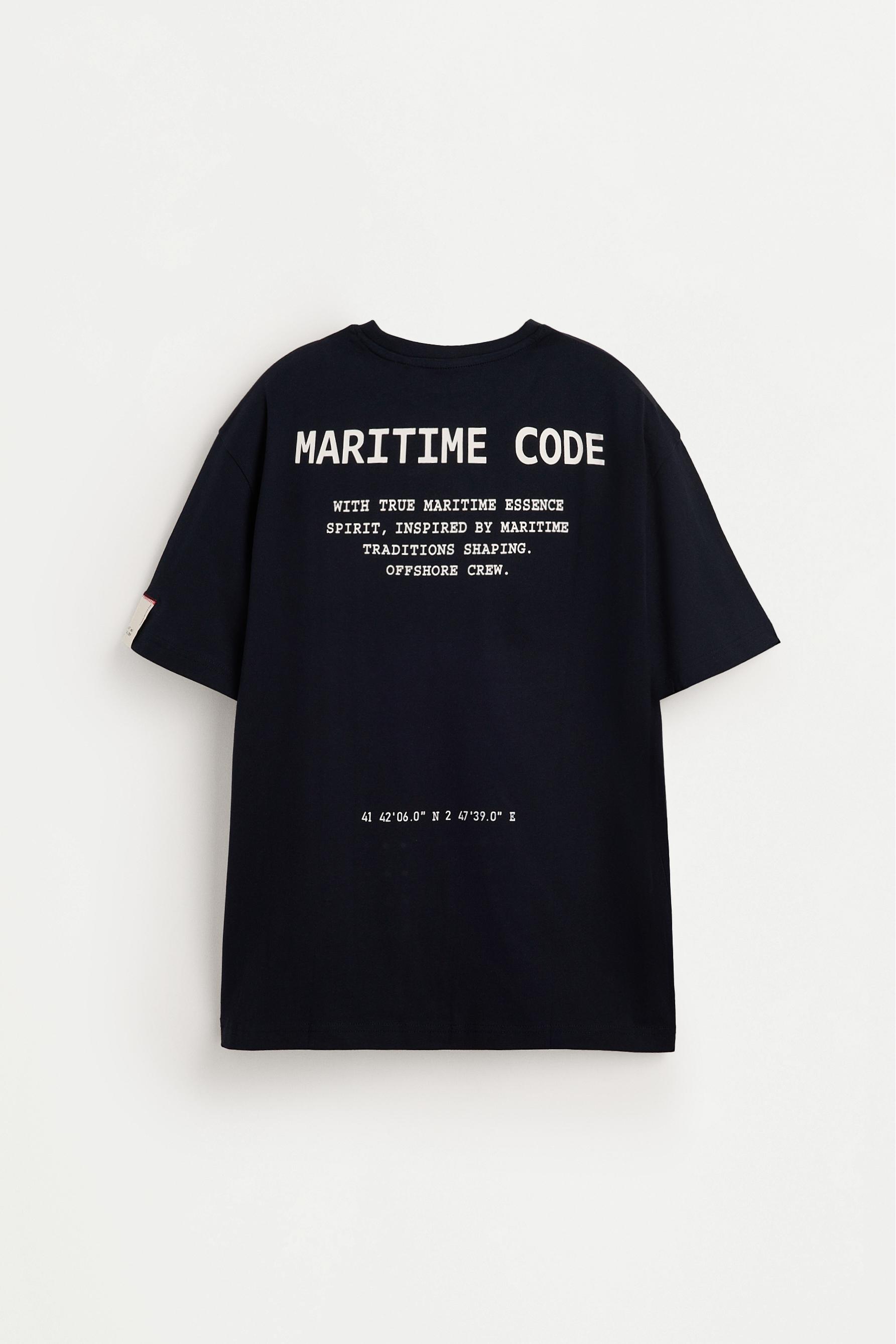 Printed T-shirt — DARK NAVY