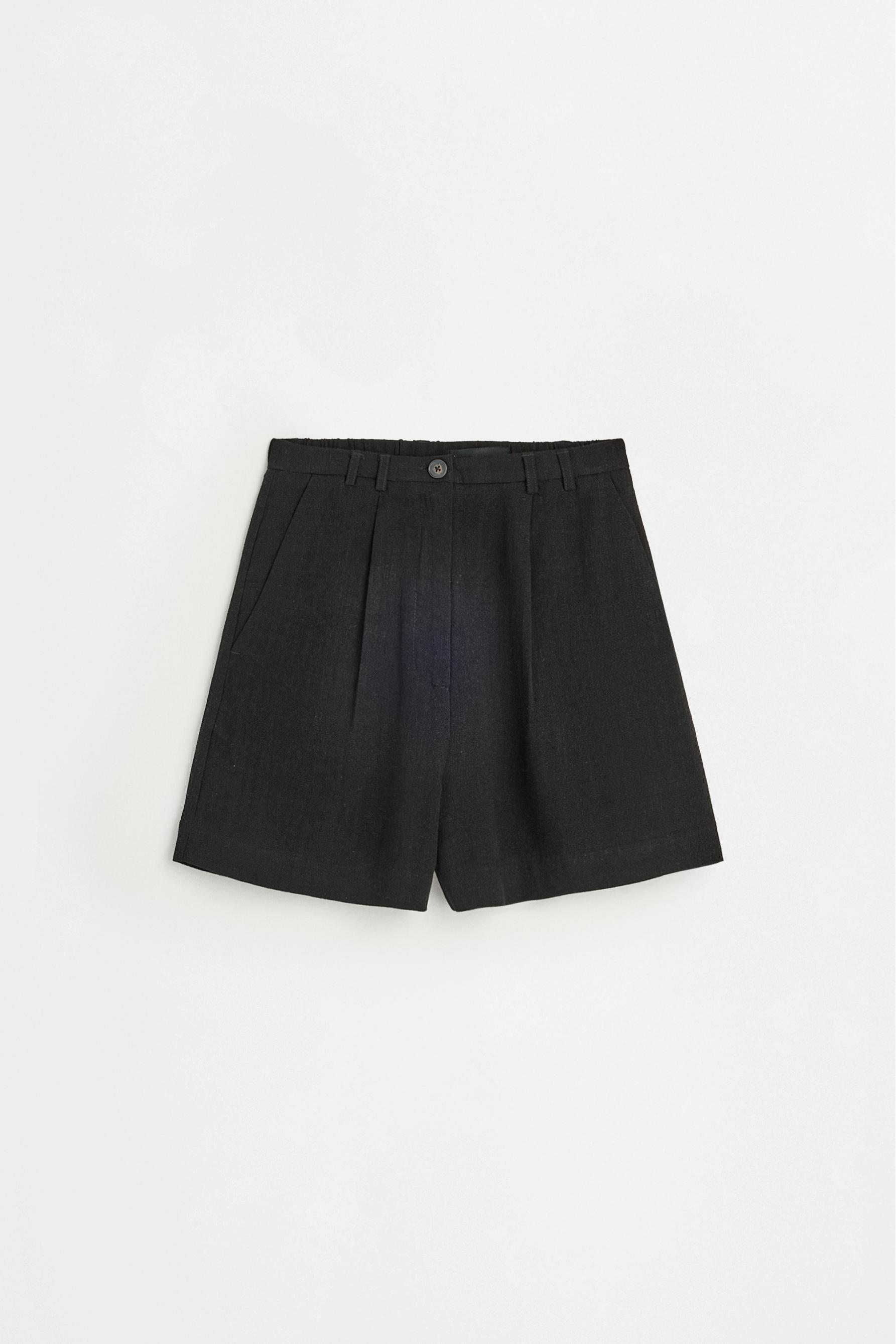 Rustic Bermuda shorts — BLACK (alternate view)