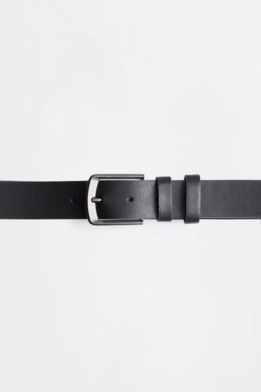 Leather-effect belt — BLACK/SILVER 3