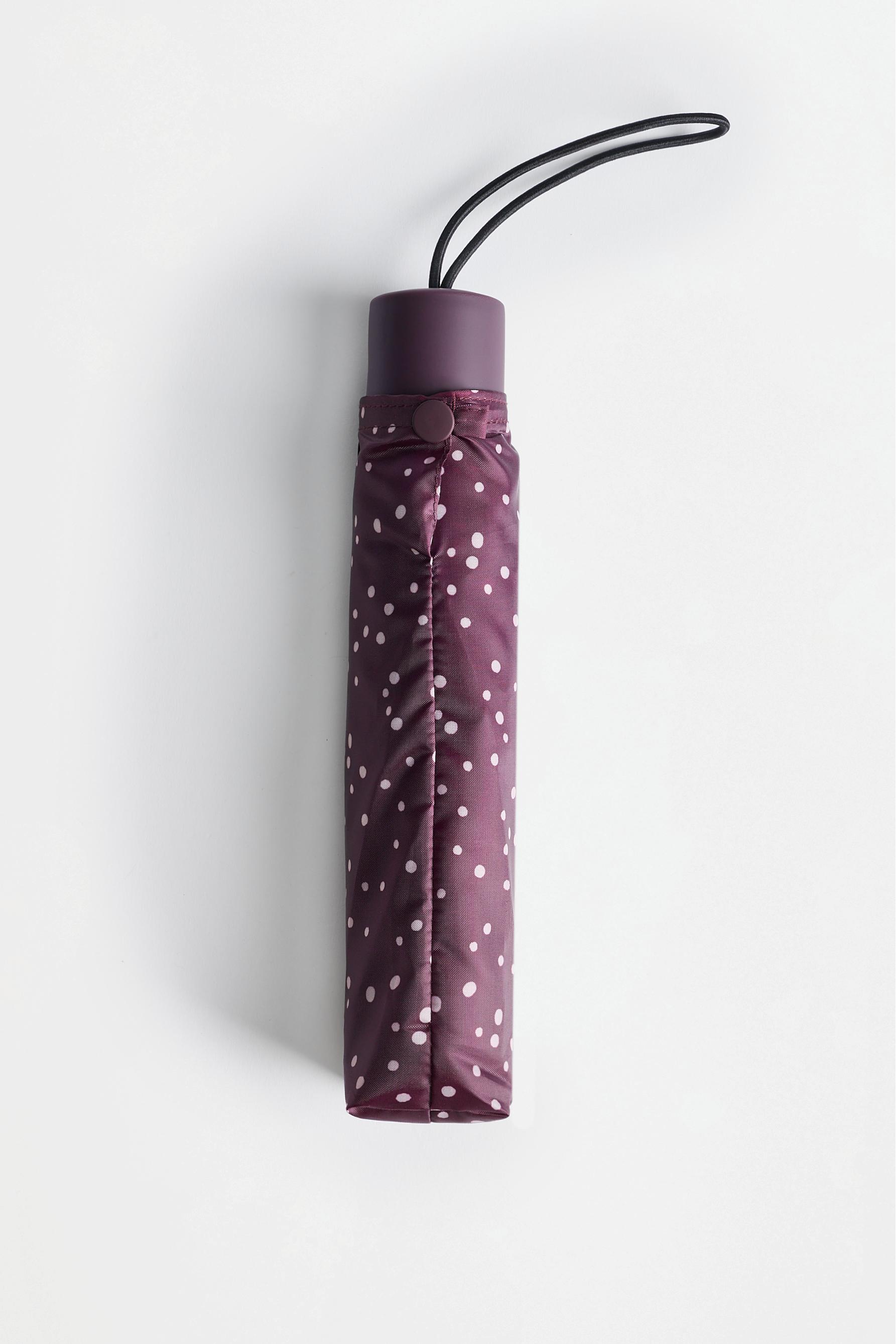 Printed umbrella — BURGUNDY