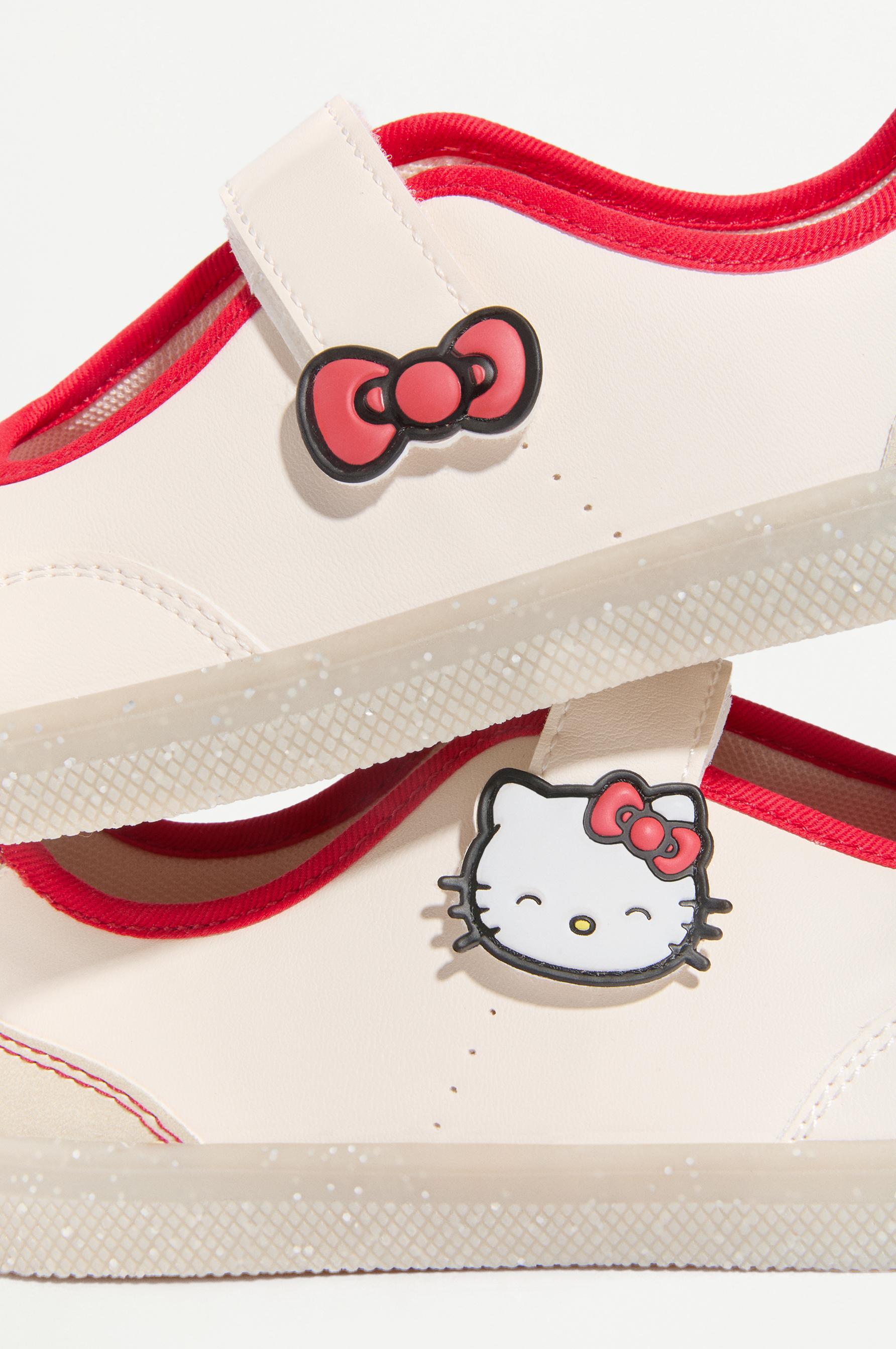 HELLO KITTY ©SANRIO SPORTY BALLET FLATS — ECRU
