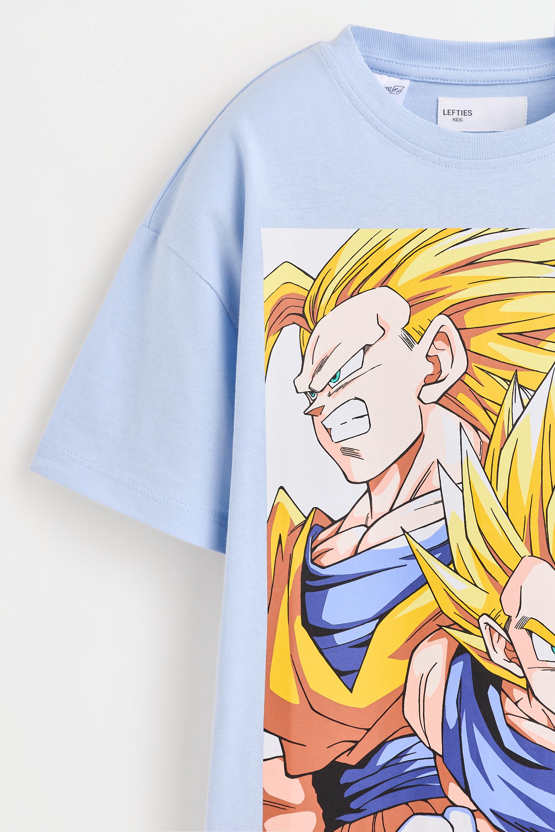 Goku and Vegeta Dragon Ball ©Bird Studio T-shirt — PALE BLUE