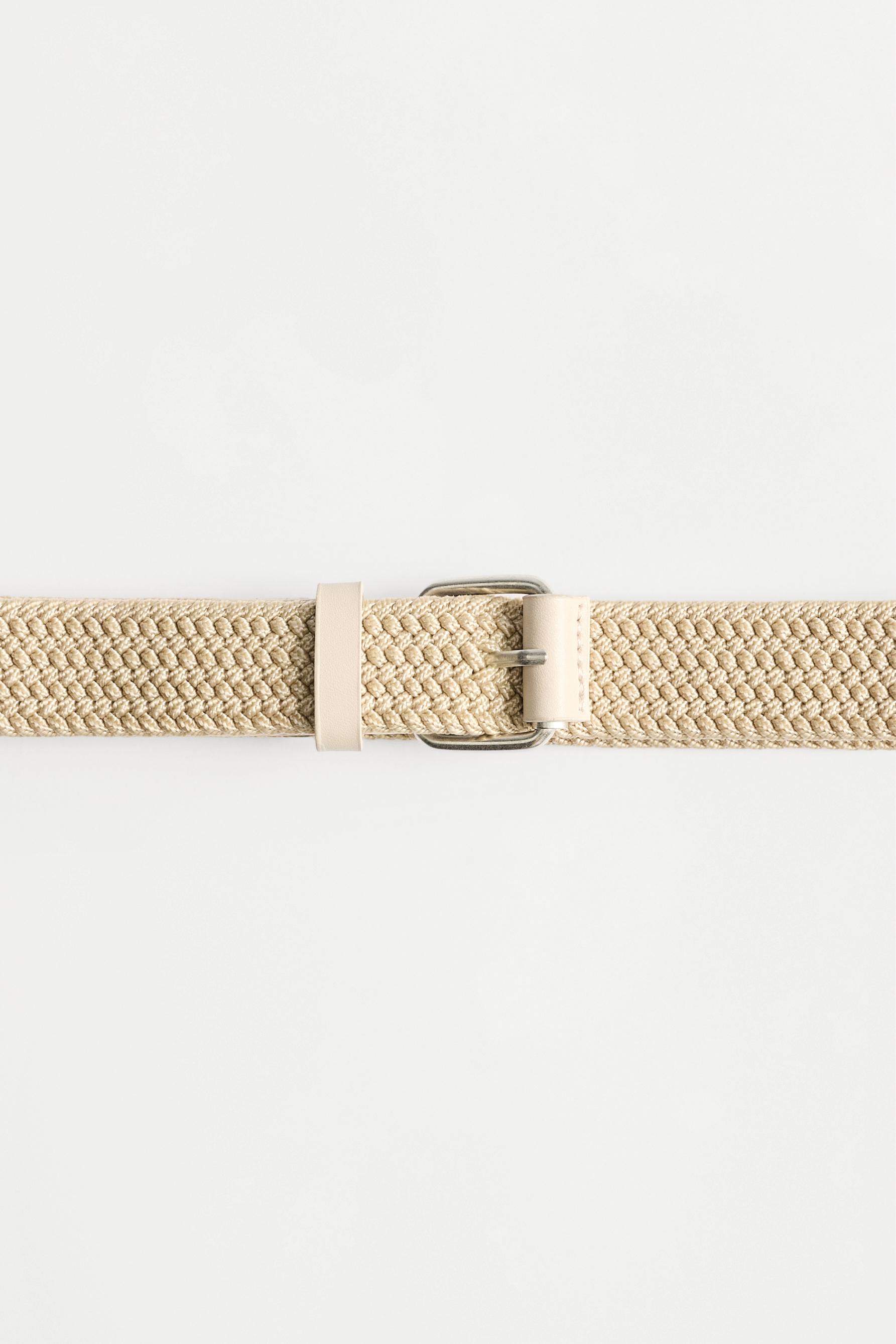 Braided belt — KHAKI