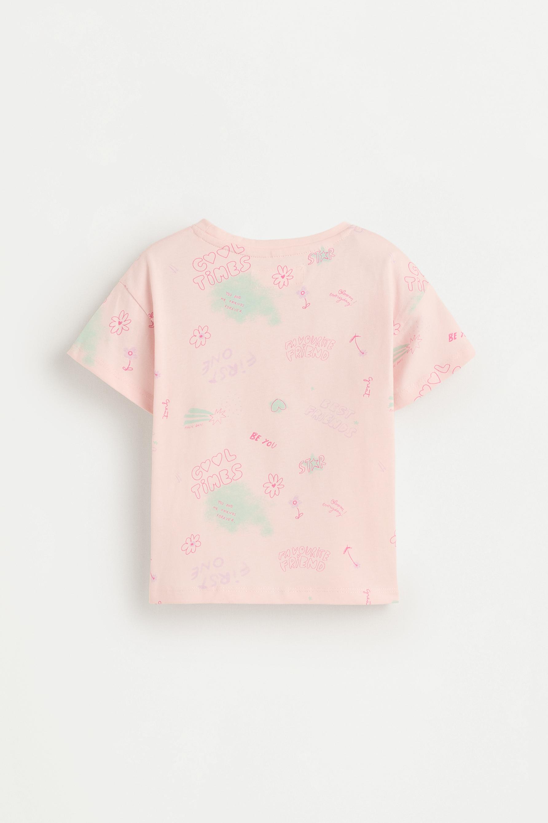 Short printed pyjamas — PASTEL PINK