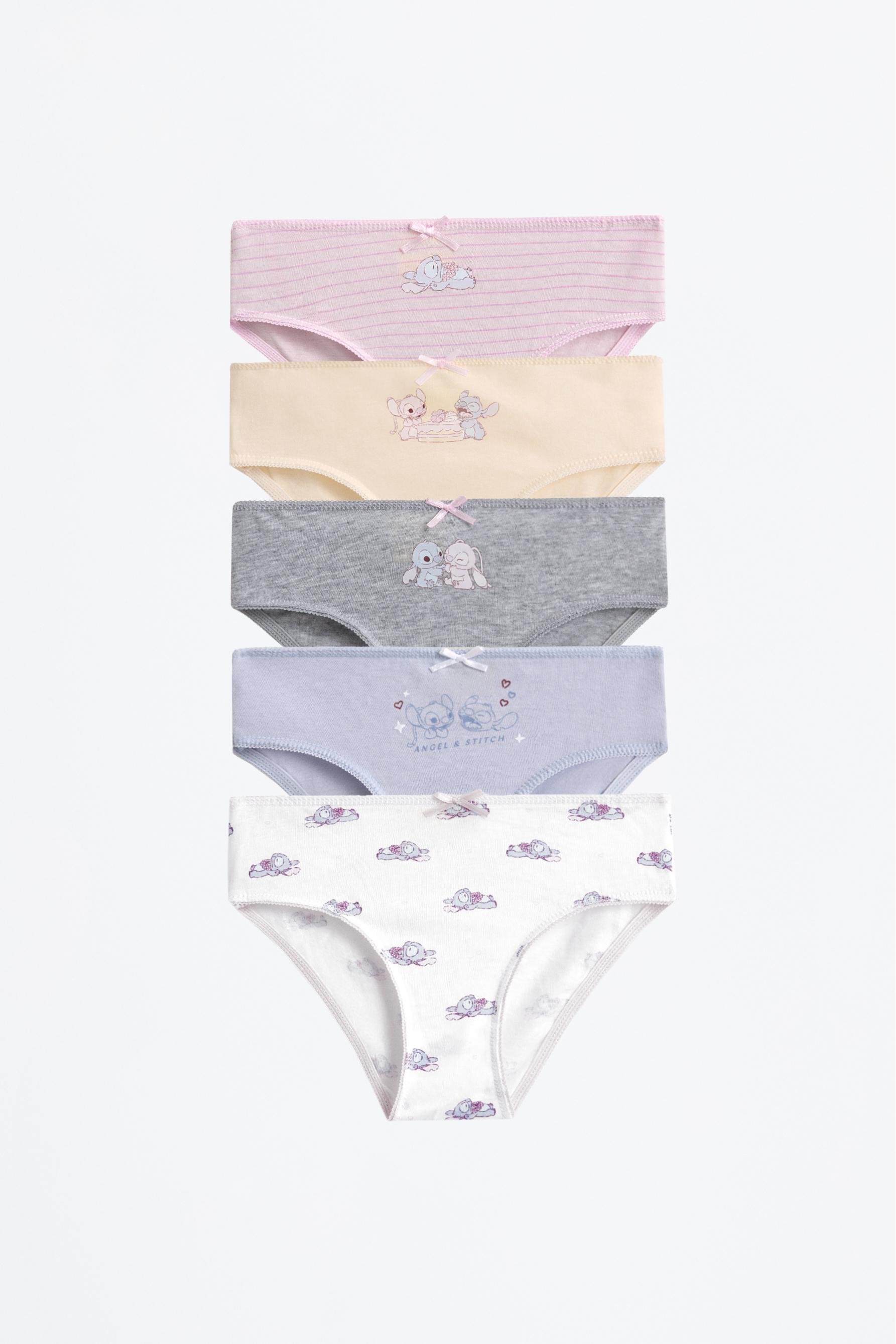 Pack 5 braguitas Ángel y Stitch ©Disney