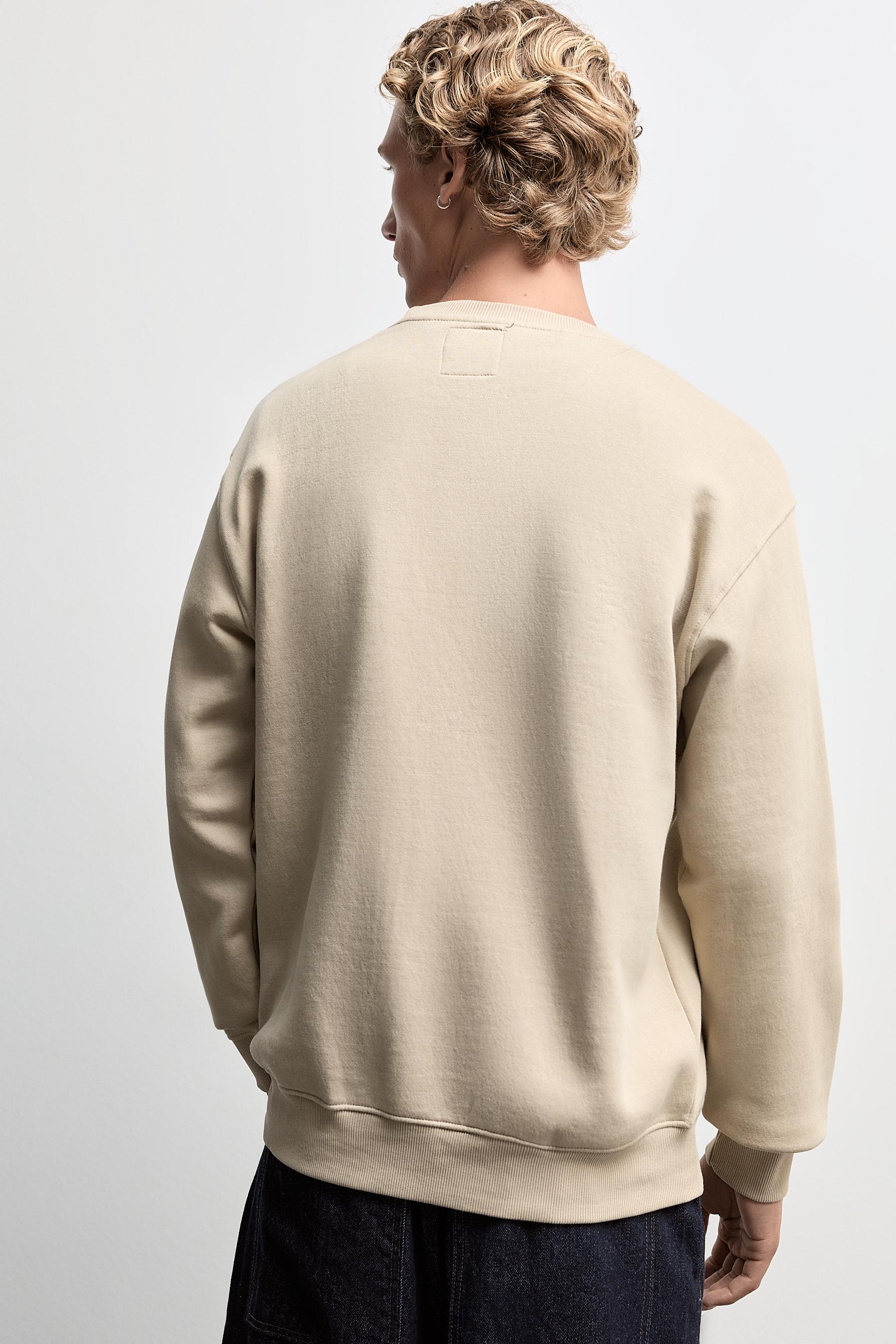 Basic sweatshirt — PALE SAND