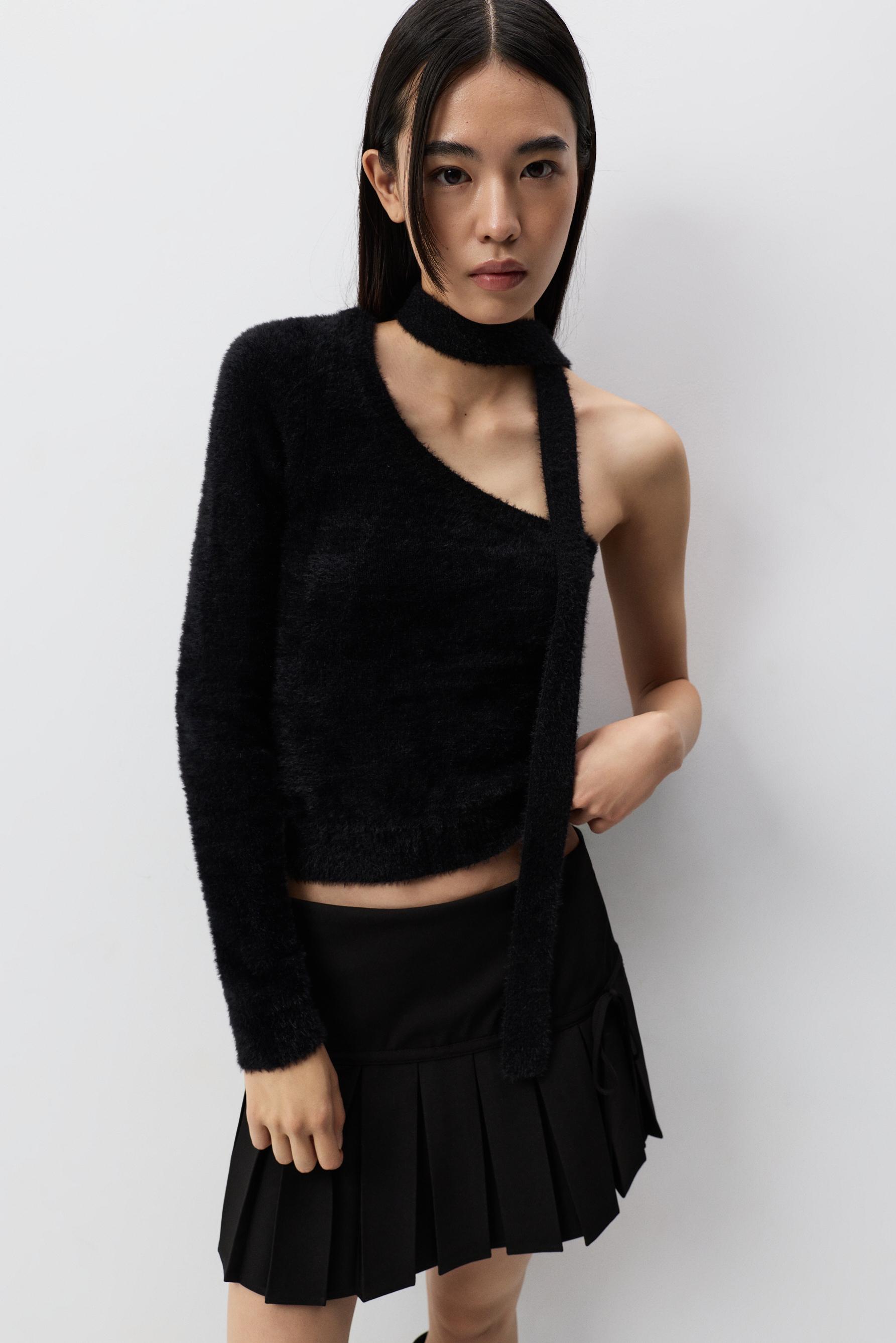 Jersey efecto pelo asimétrico