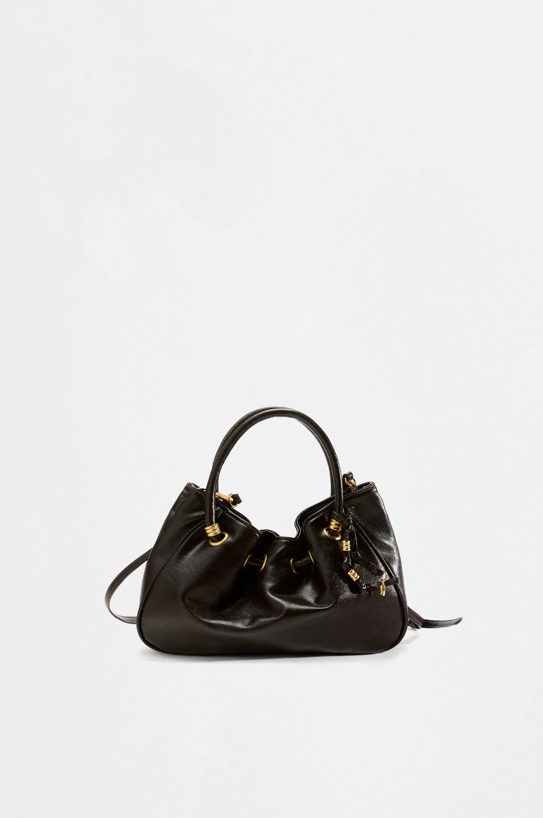 Mini bucket bag — BROWN