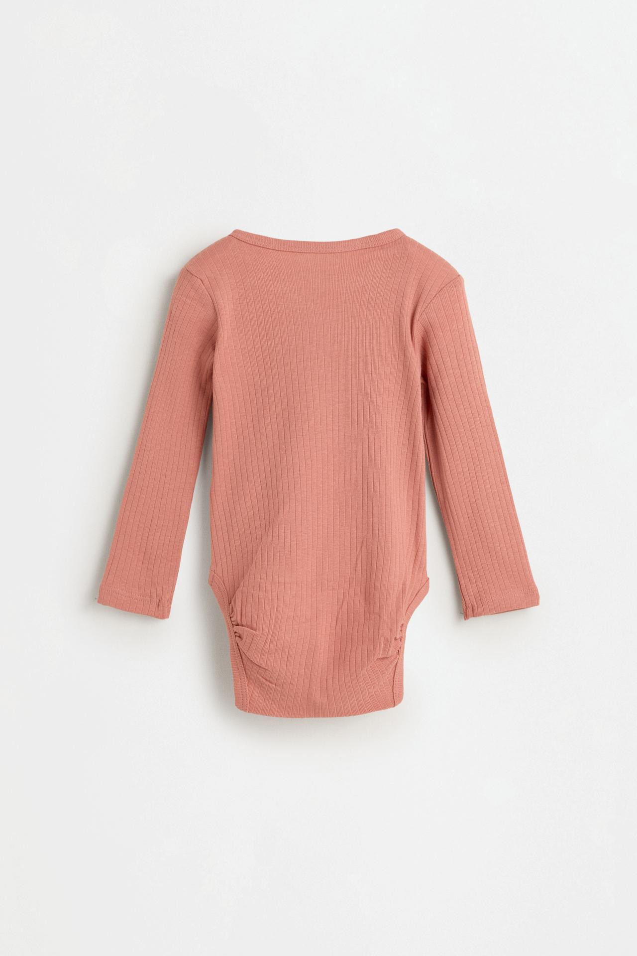 Pack of 2 ribbed crossover bodysuits — PINK