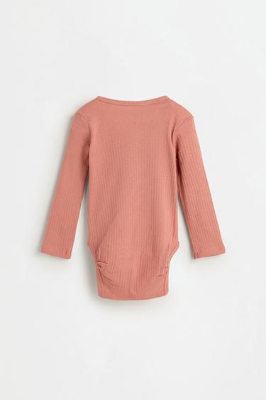 Pack of 2 ribbed crossover bodysuits — PINK 3
