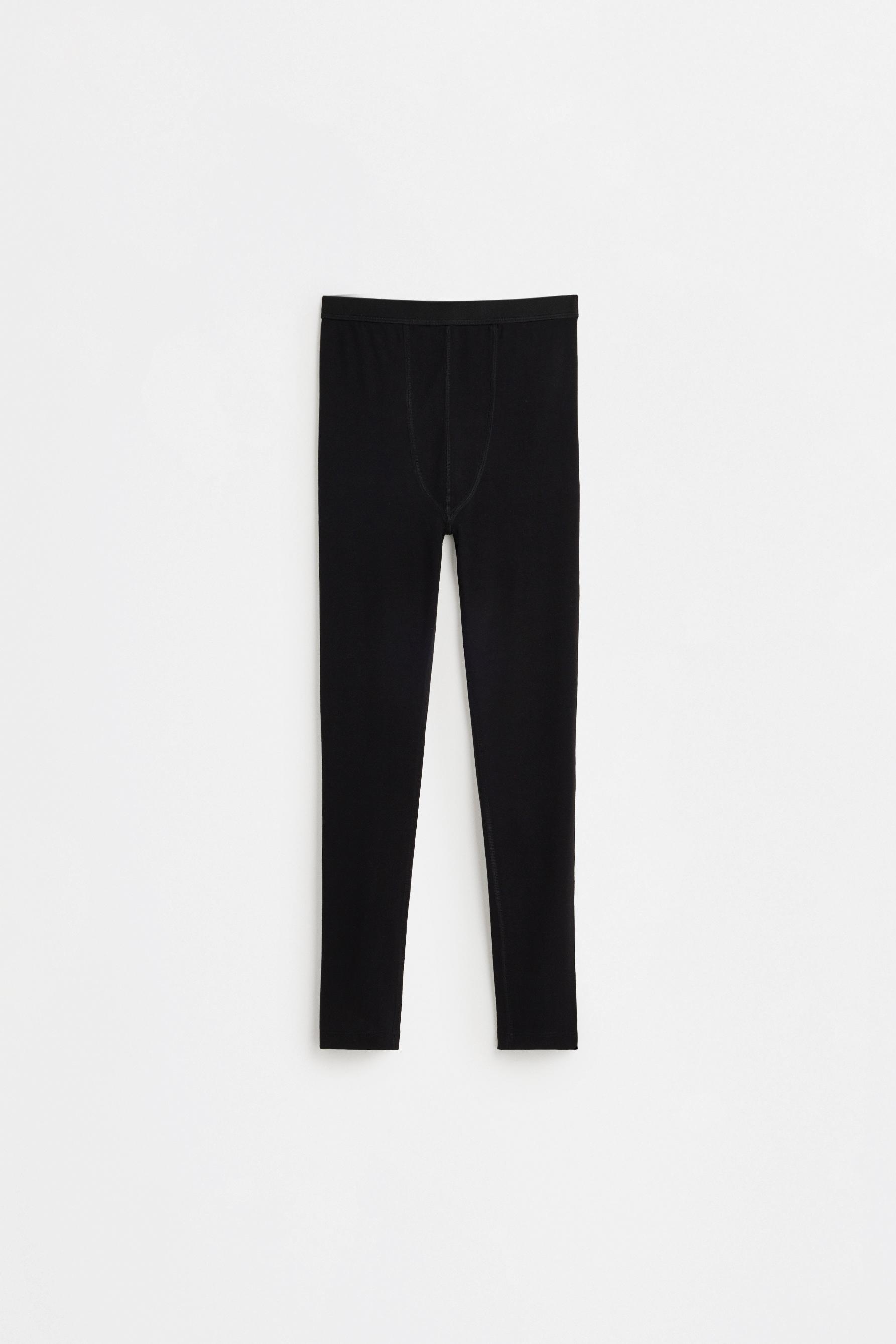 LIGHTWEIGHT thermal comfort leggings — BLACK