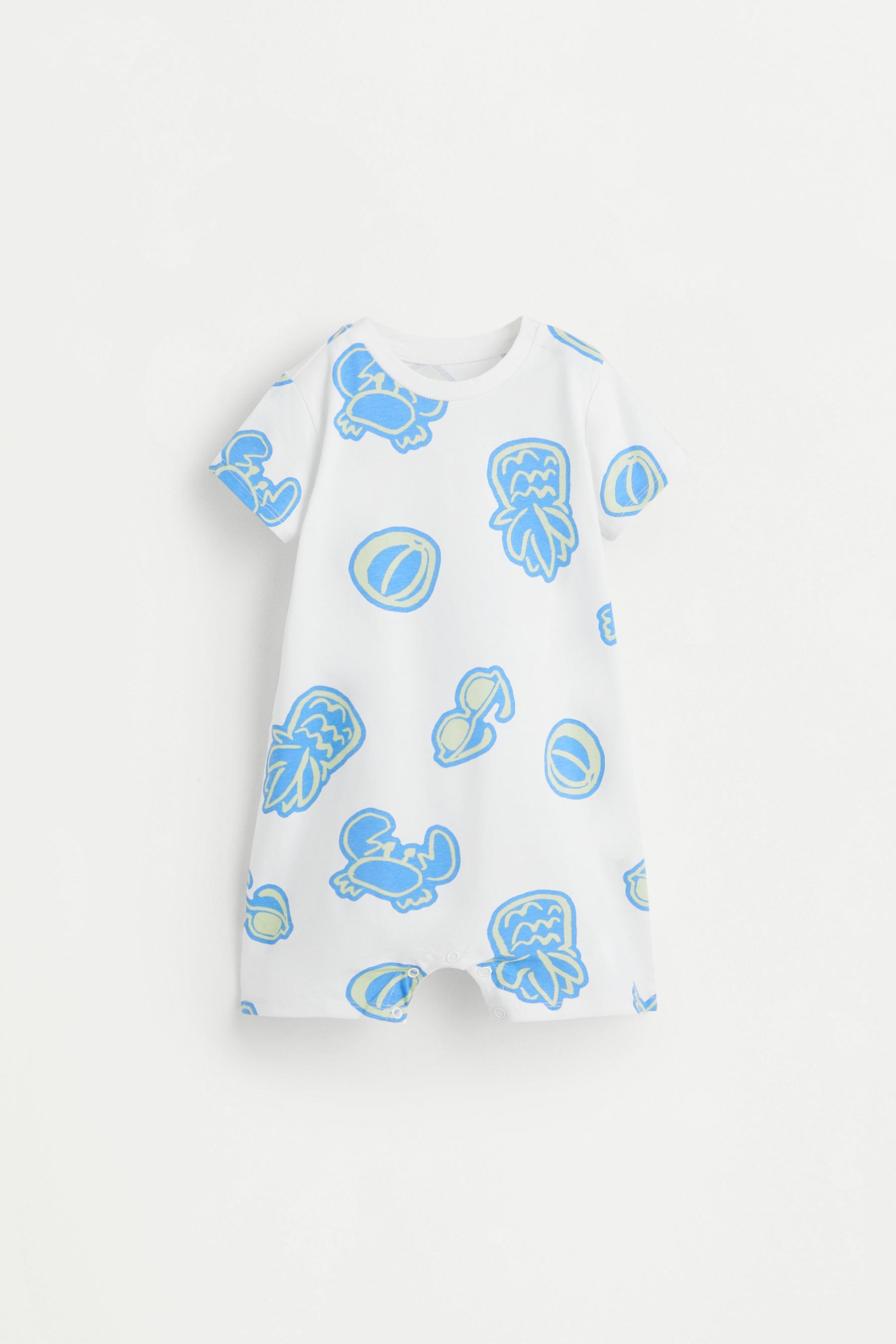 All-over printed sleepsuit — OFF WHITE
