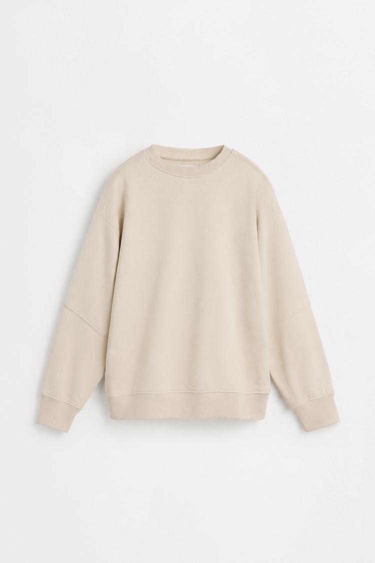 Basic sweatshirt — STONE