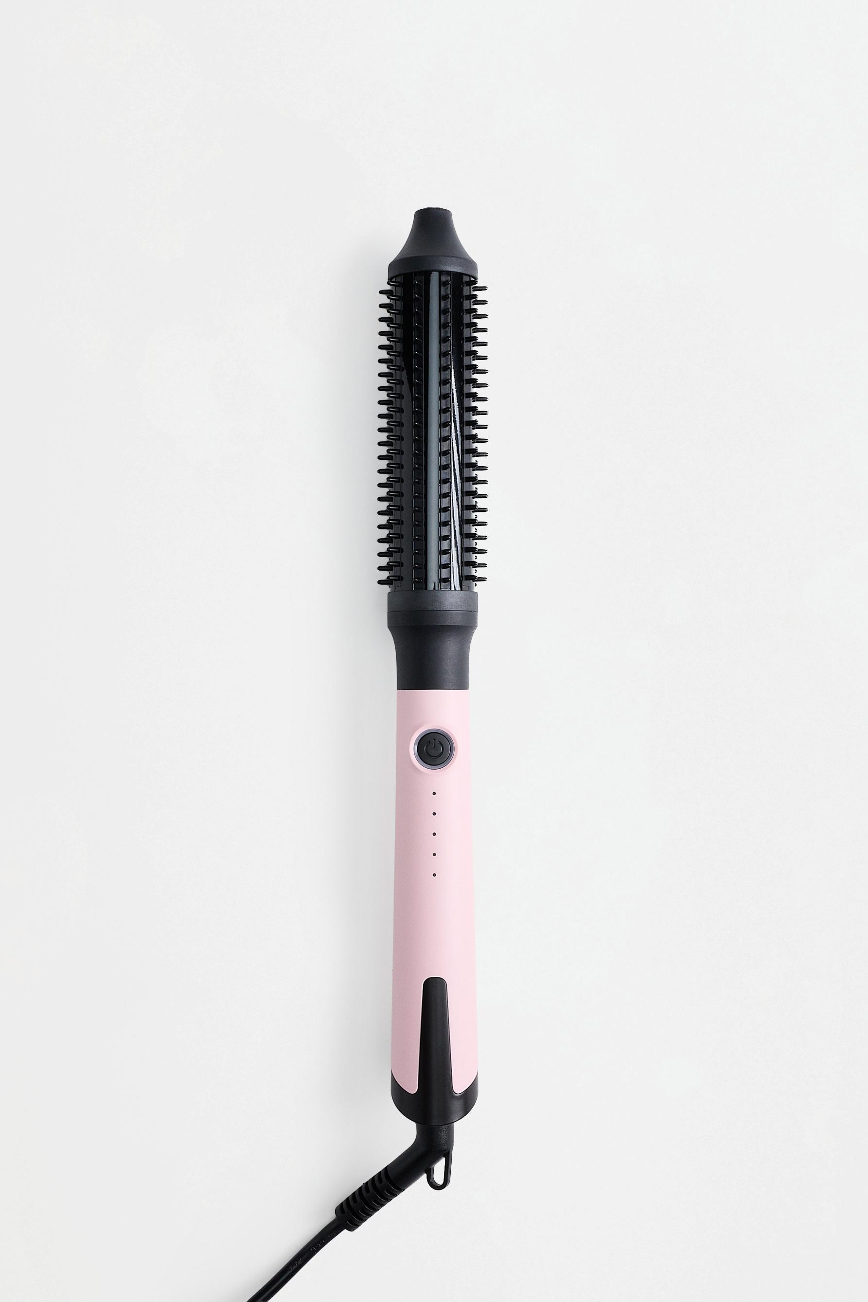 Round curling brush — ROSE PINK