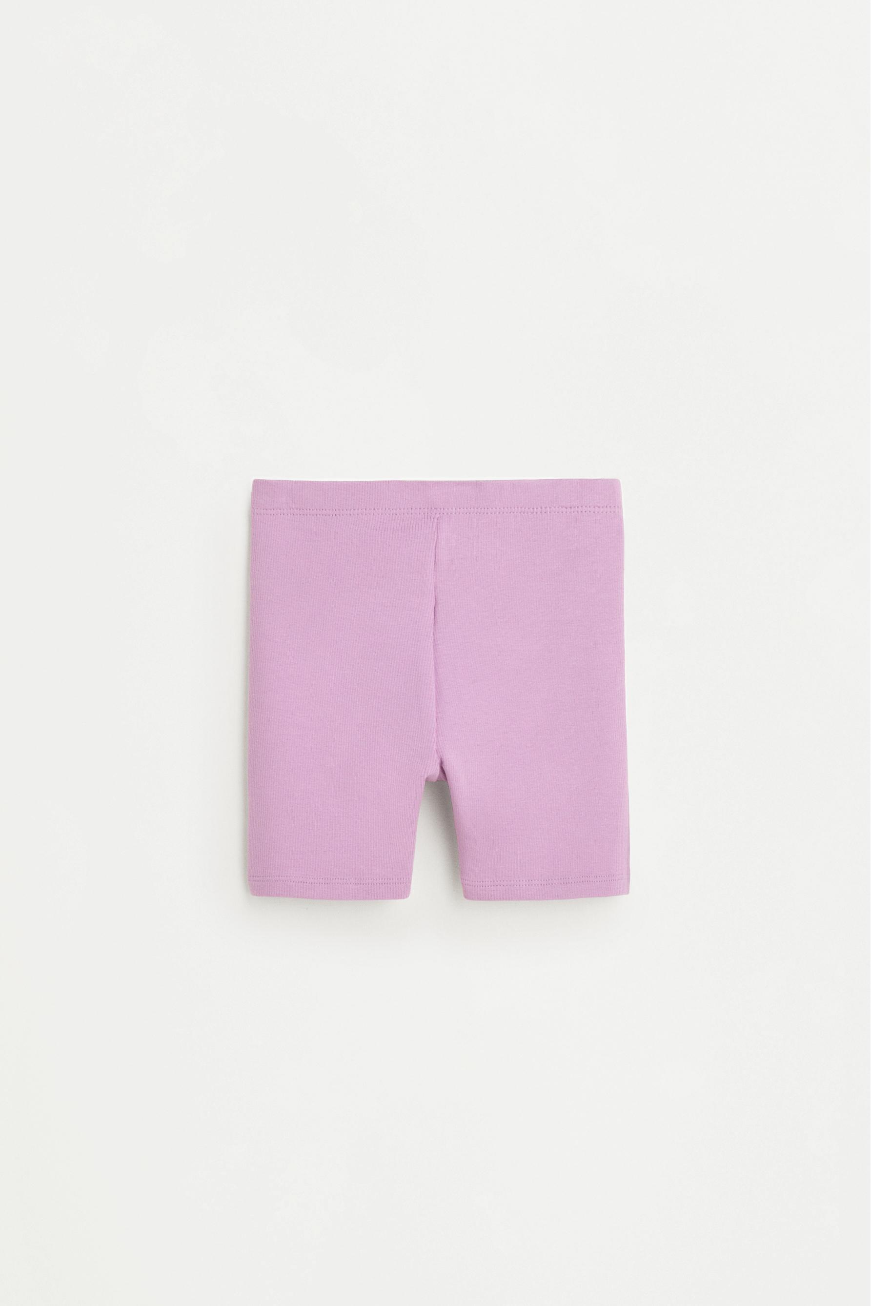2-pack of ribbed cycling leggings — GREY MARL