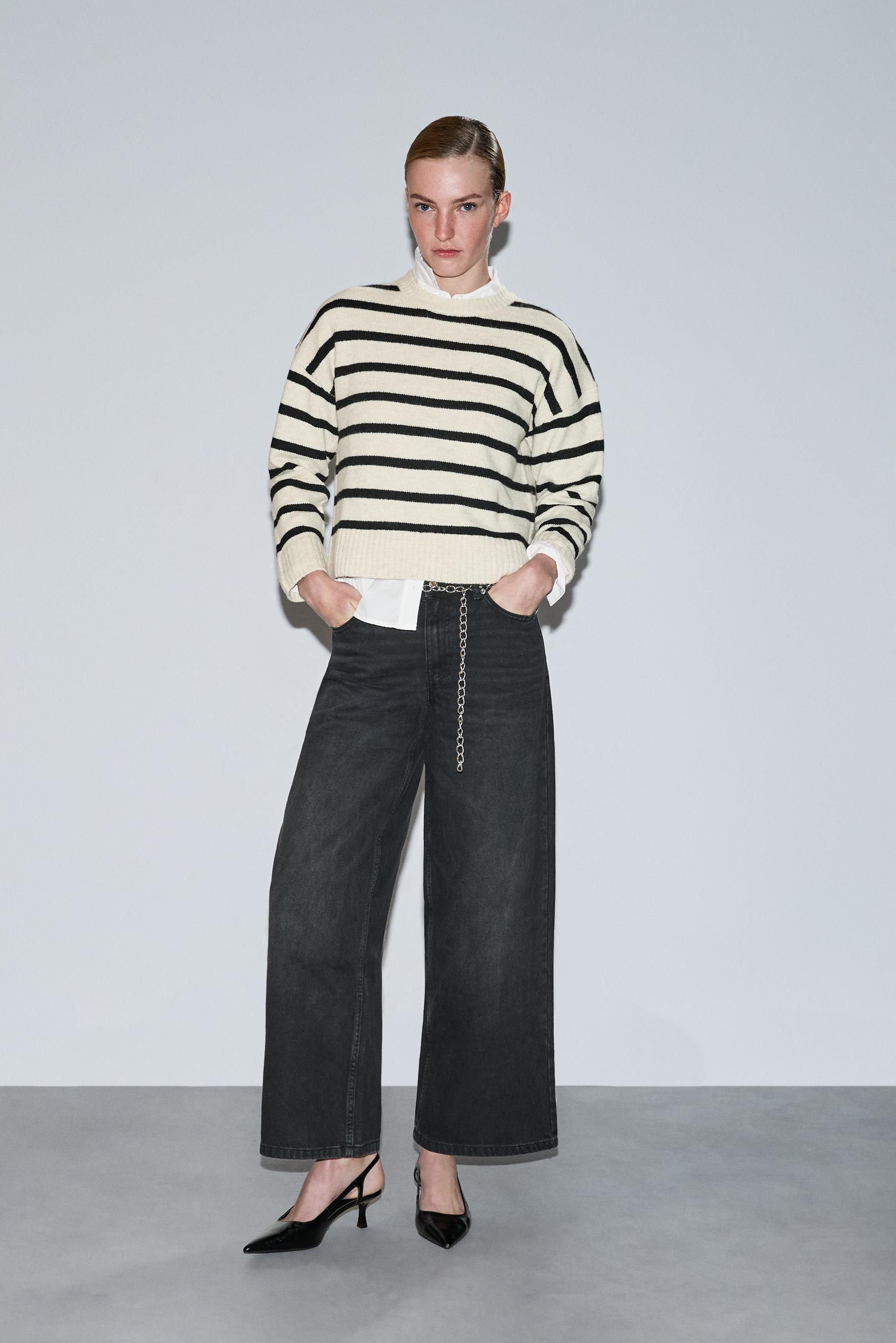 Jeans wide leg cadena