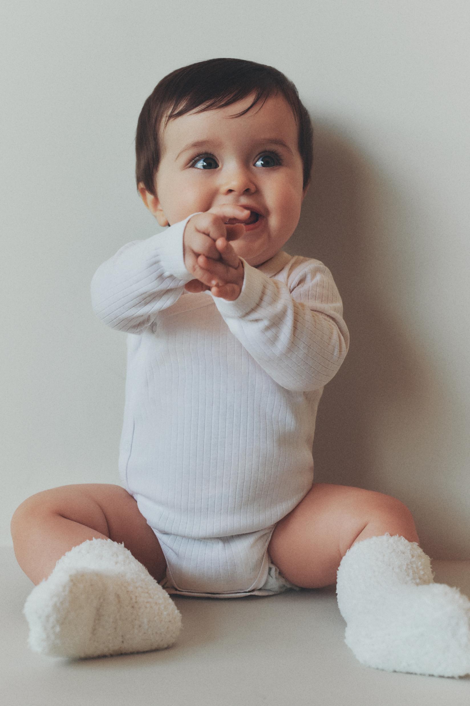 Pack of 2 ribbed kimono bodysuits — MUSTARD