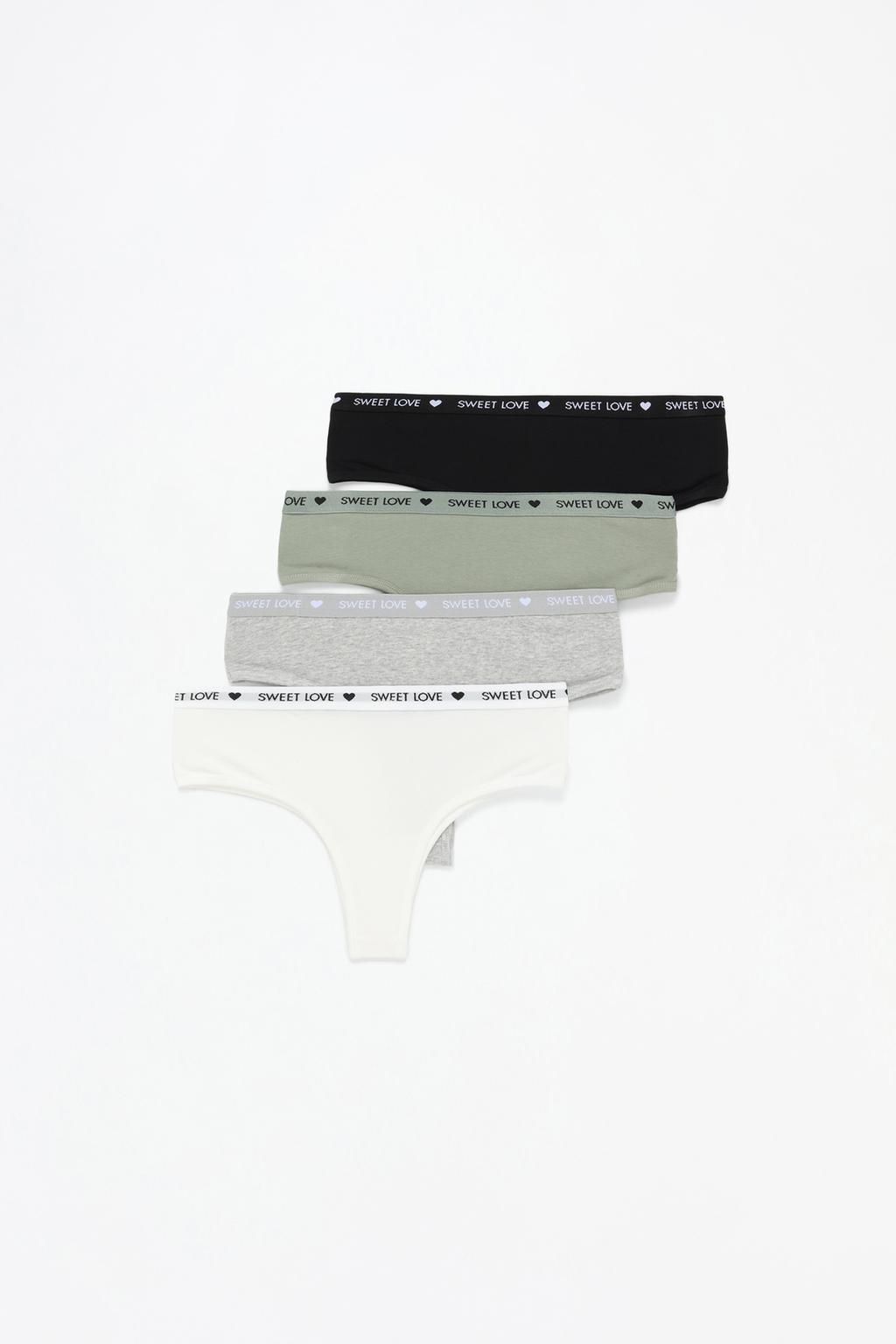 4-pack of cotton hipster briefs