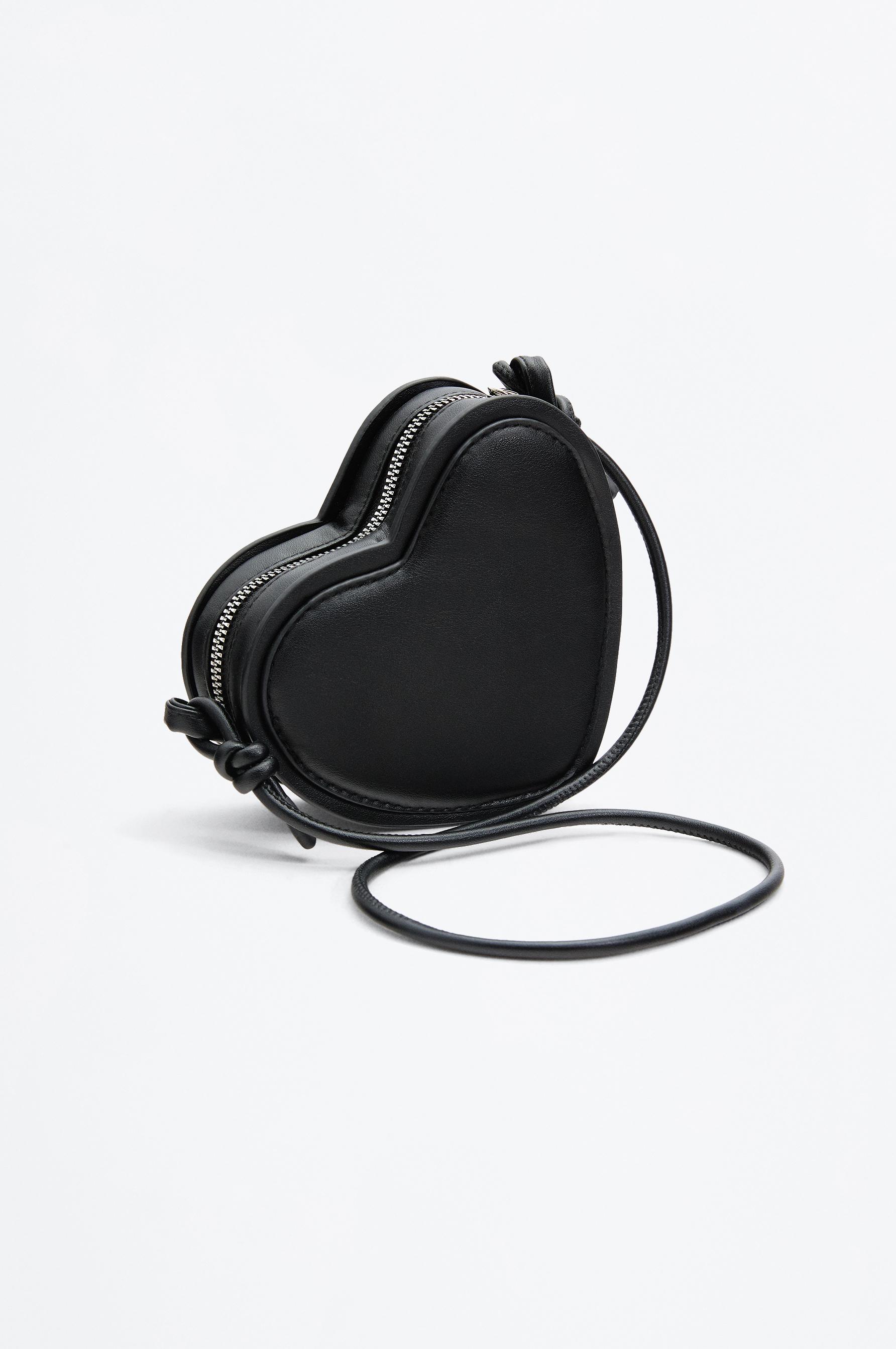 Heart sequin bag — BLACK