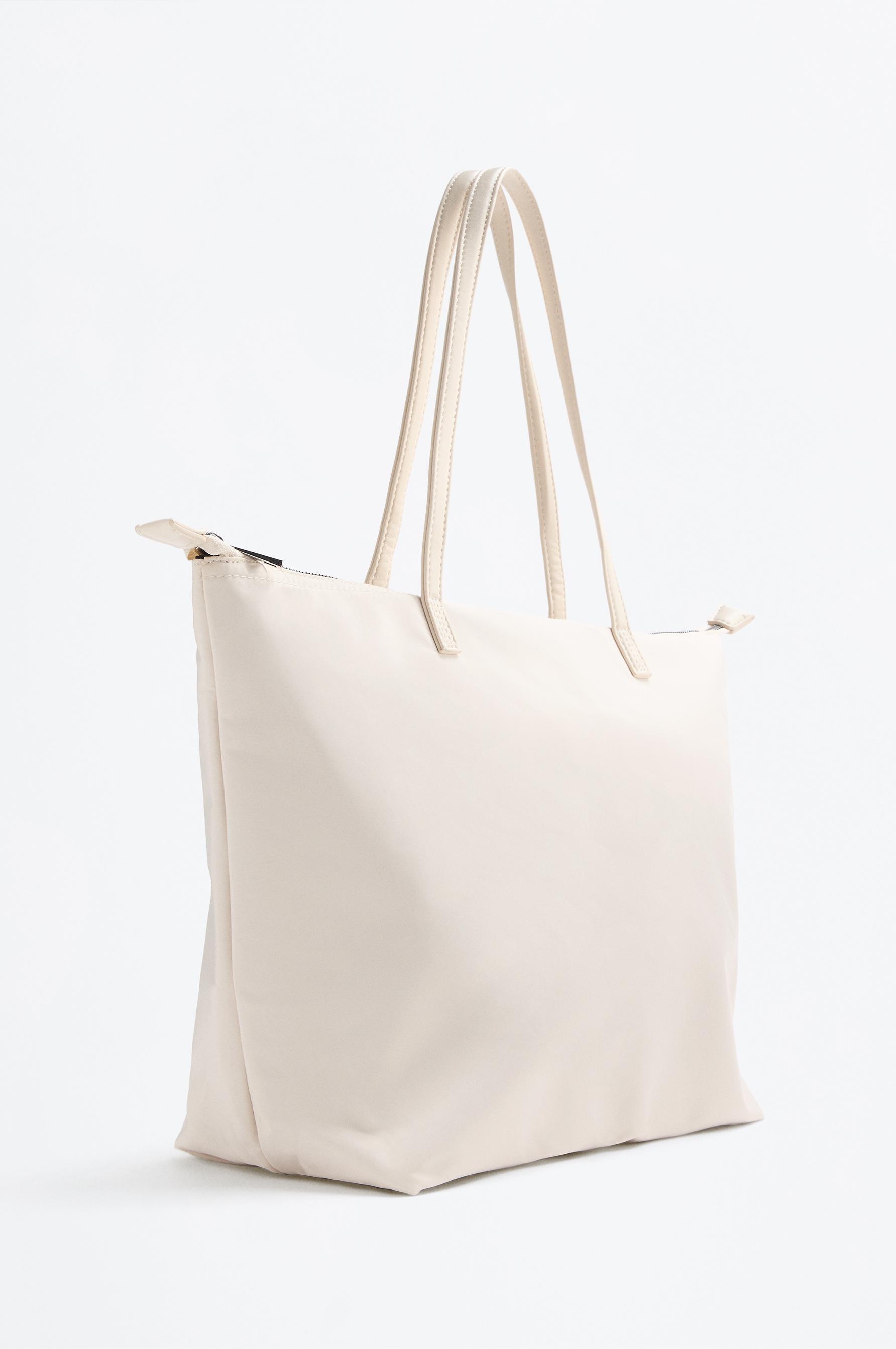 Large nylon shopper bag — GREY
