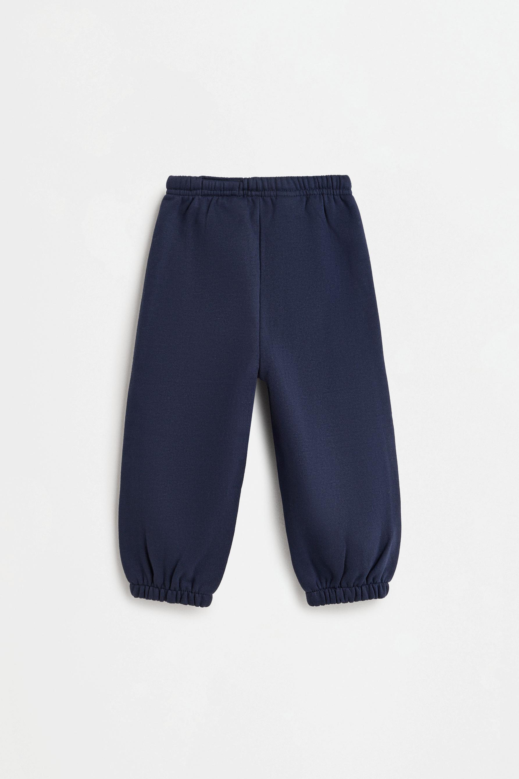 4-pack of plain plush joggers — NAVY
