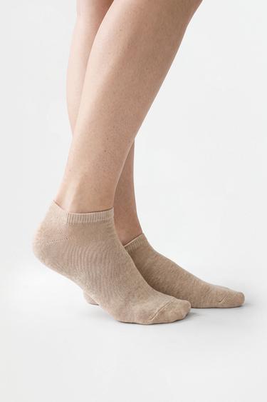 No-show socks (Pack 5) — ECRU 4