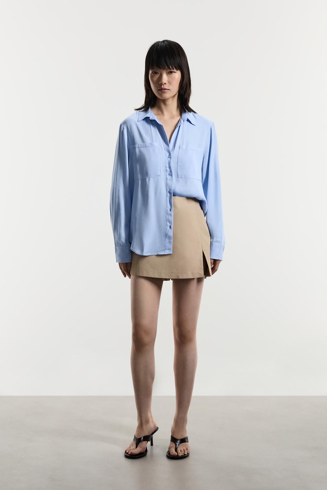 Flowy pocket shirt — MARL
